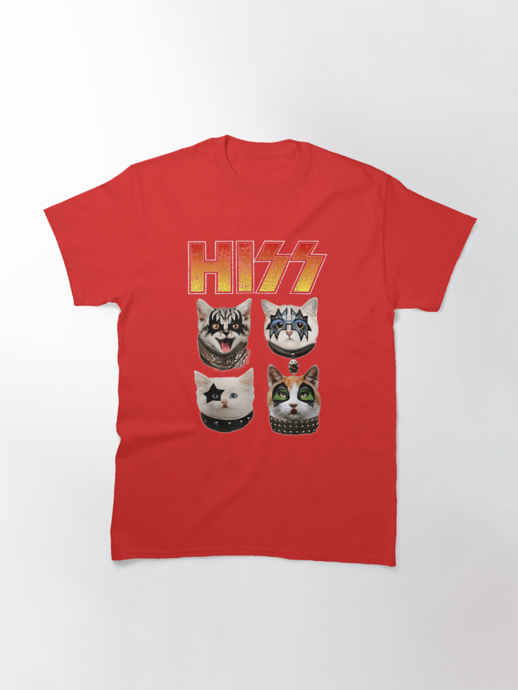 Hiss Funny Cat Lover Classic T-Shirt - White Fox Boutique