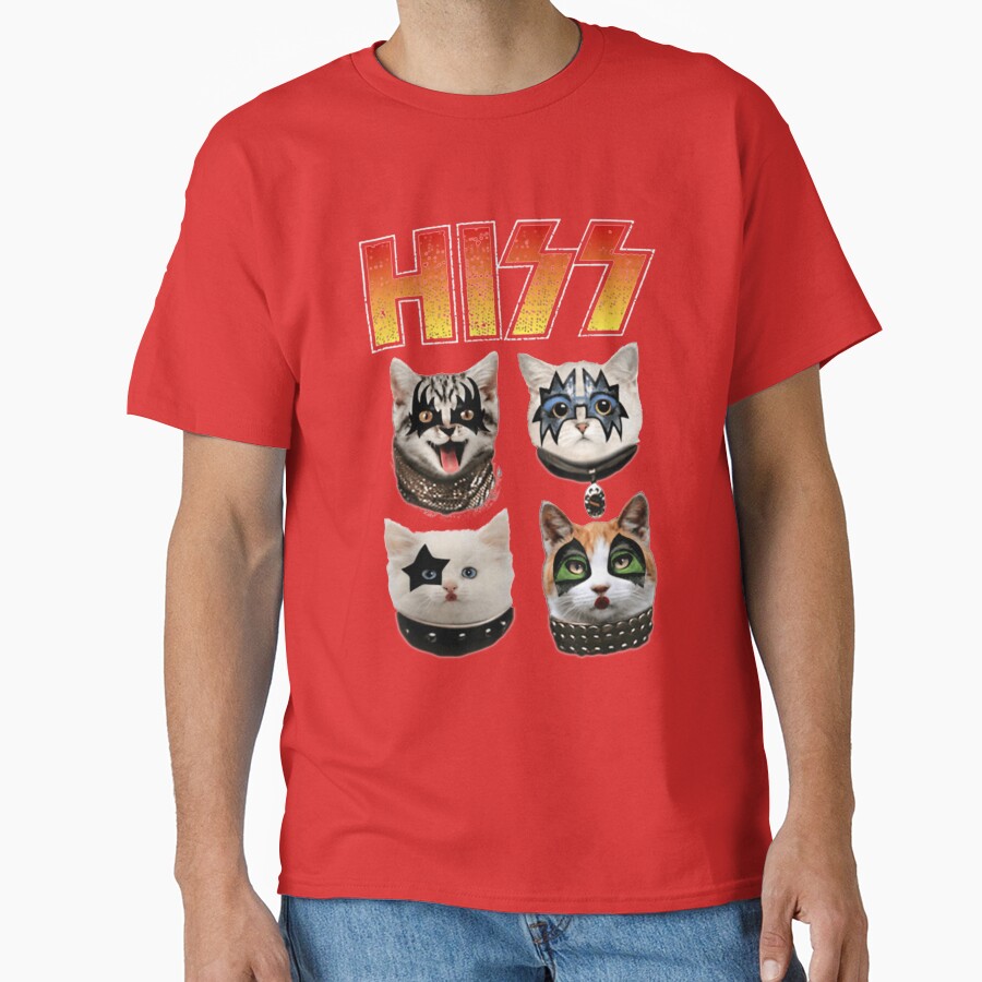 Hiss Funny Cat Lover Classic T-Shirt - White Fox Boutique