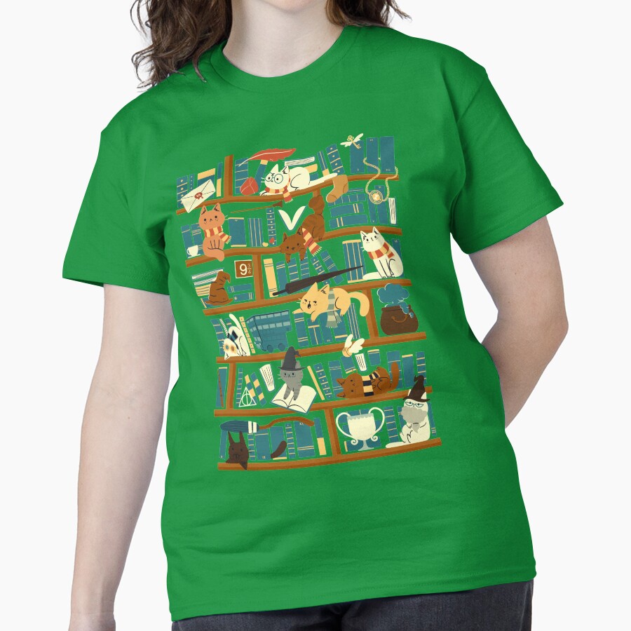 Library Magic School Classic T-Shirt - White Fox Boutique