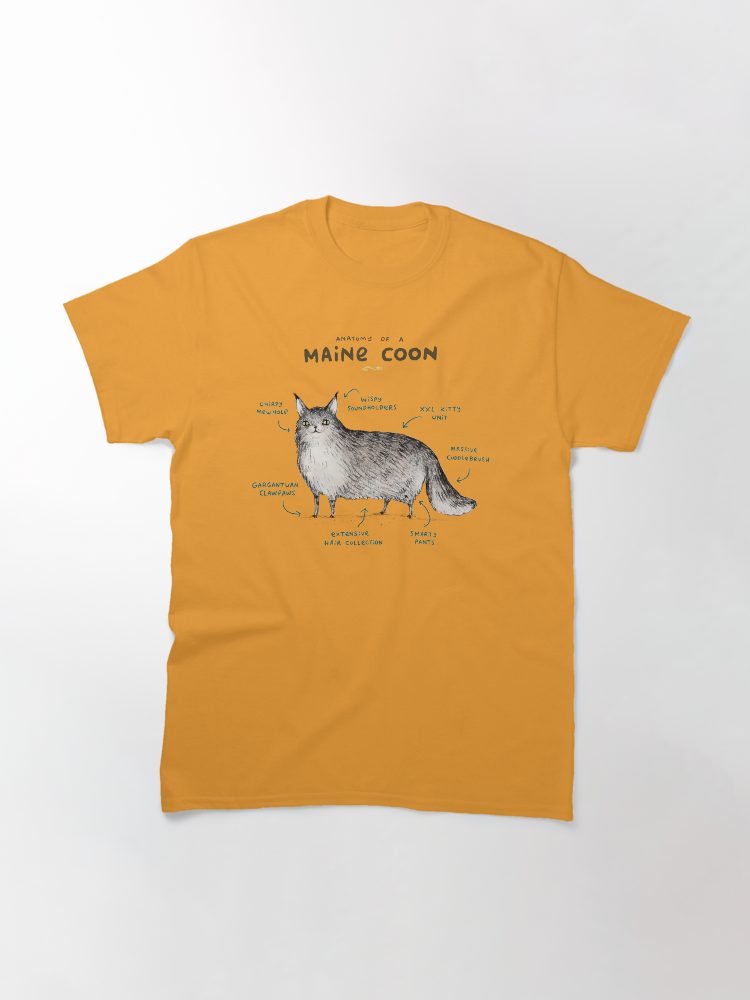 Anatomy of a Maine Coon Classic T-Shirt - White Fox Boutique