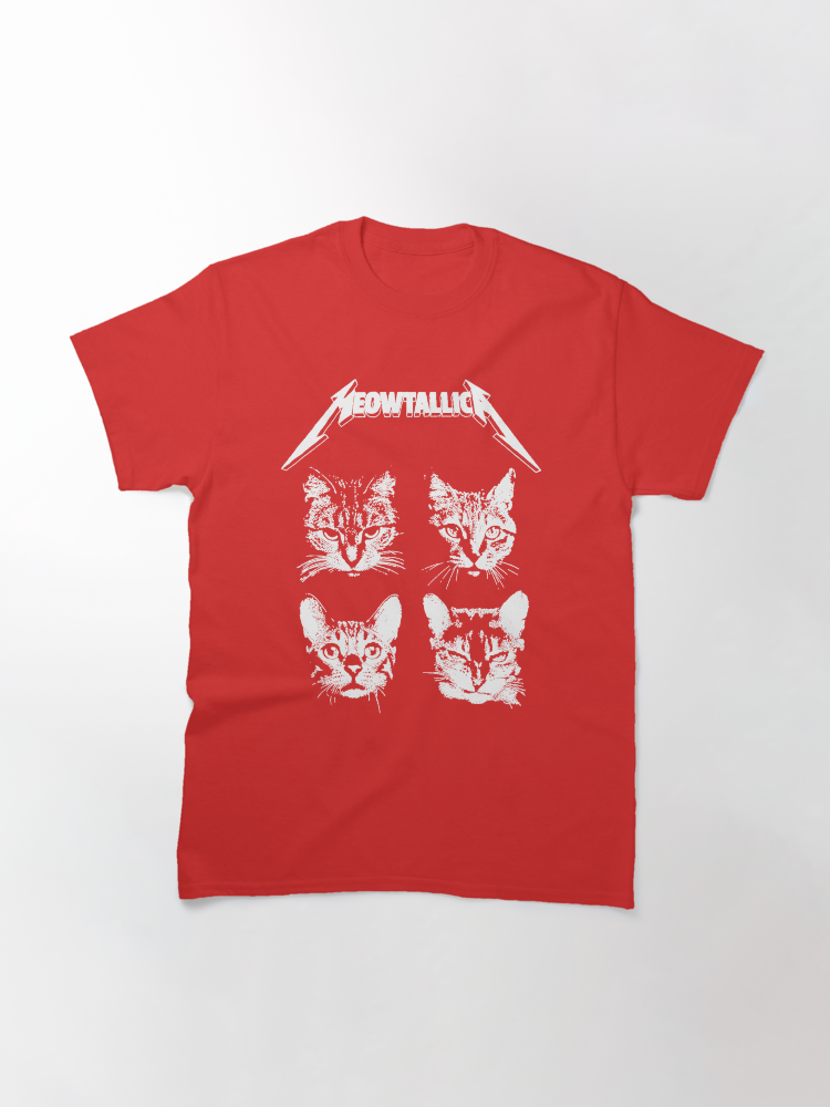 Meowtallica Classic T-Shirt - White Fox Boutique