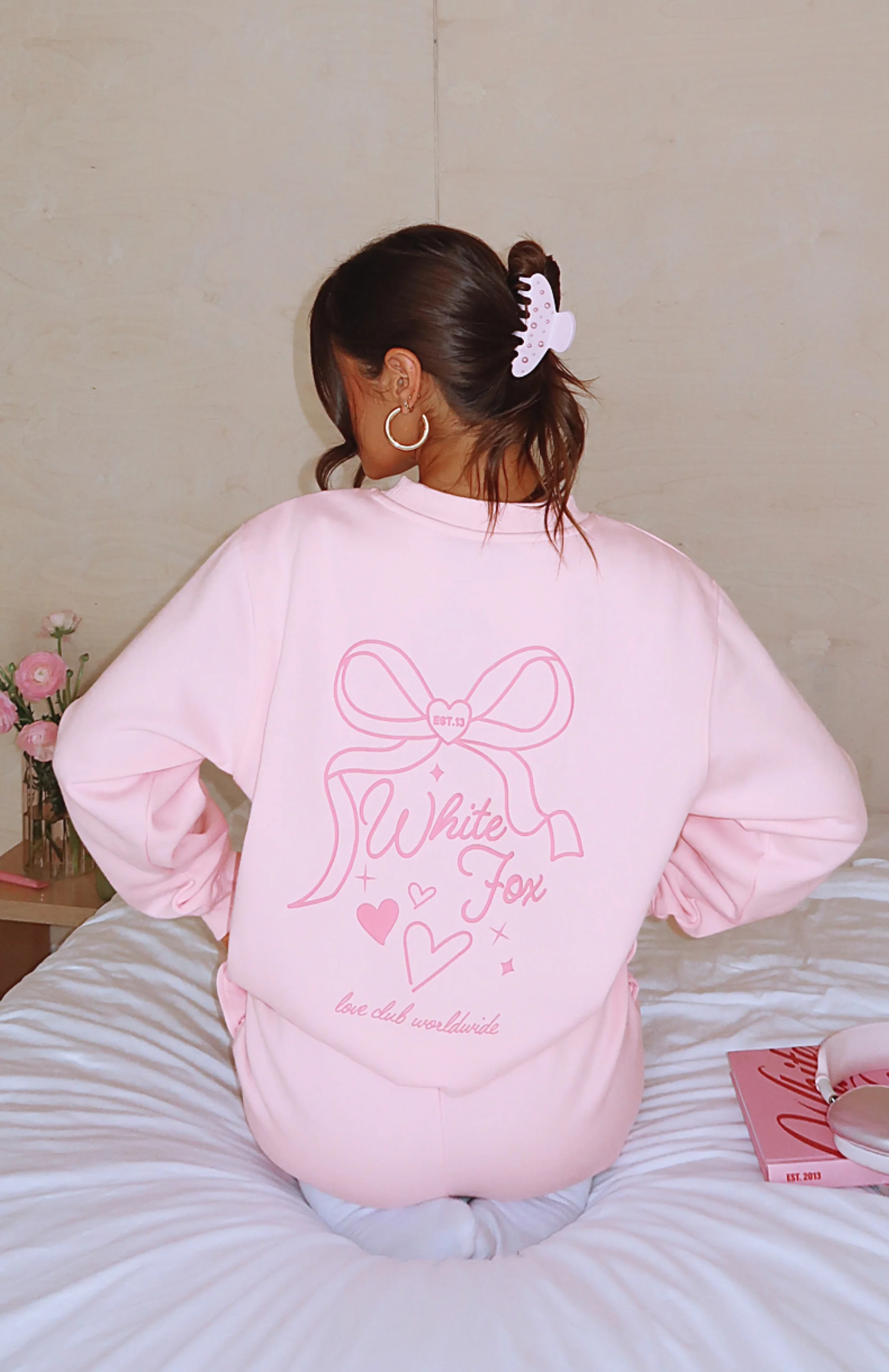Love You Forever Oversized Sweater Pink - White Fox Boutique