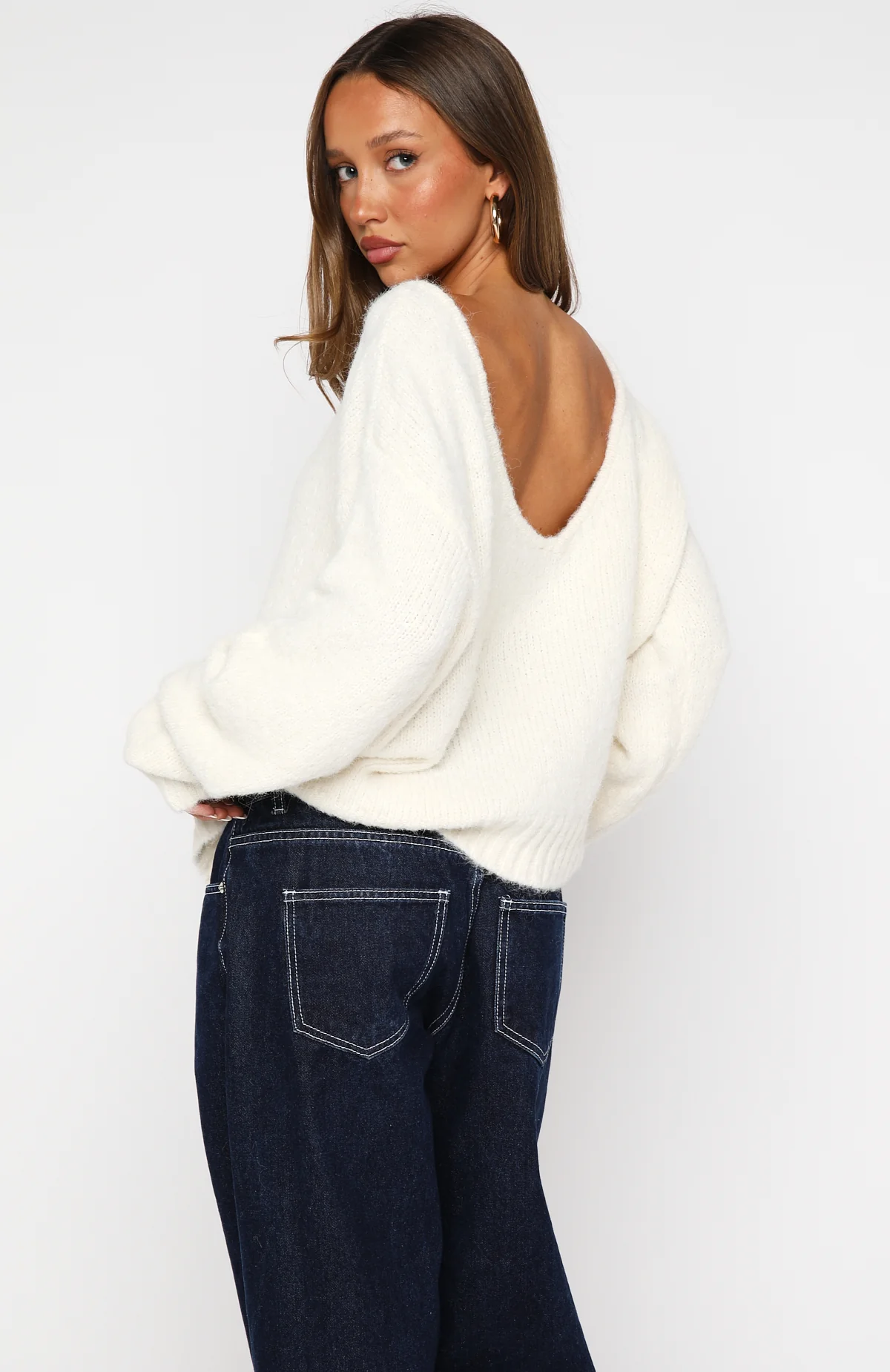 Softer Love Knit Sweater Off White - White Fox Boutique