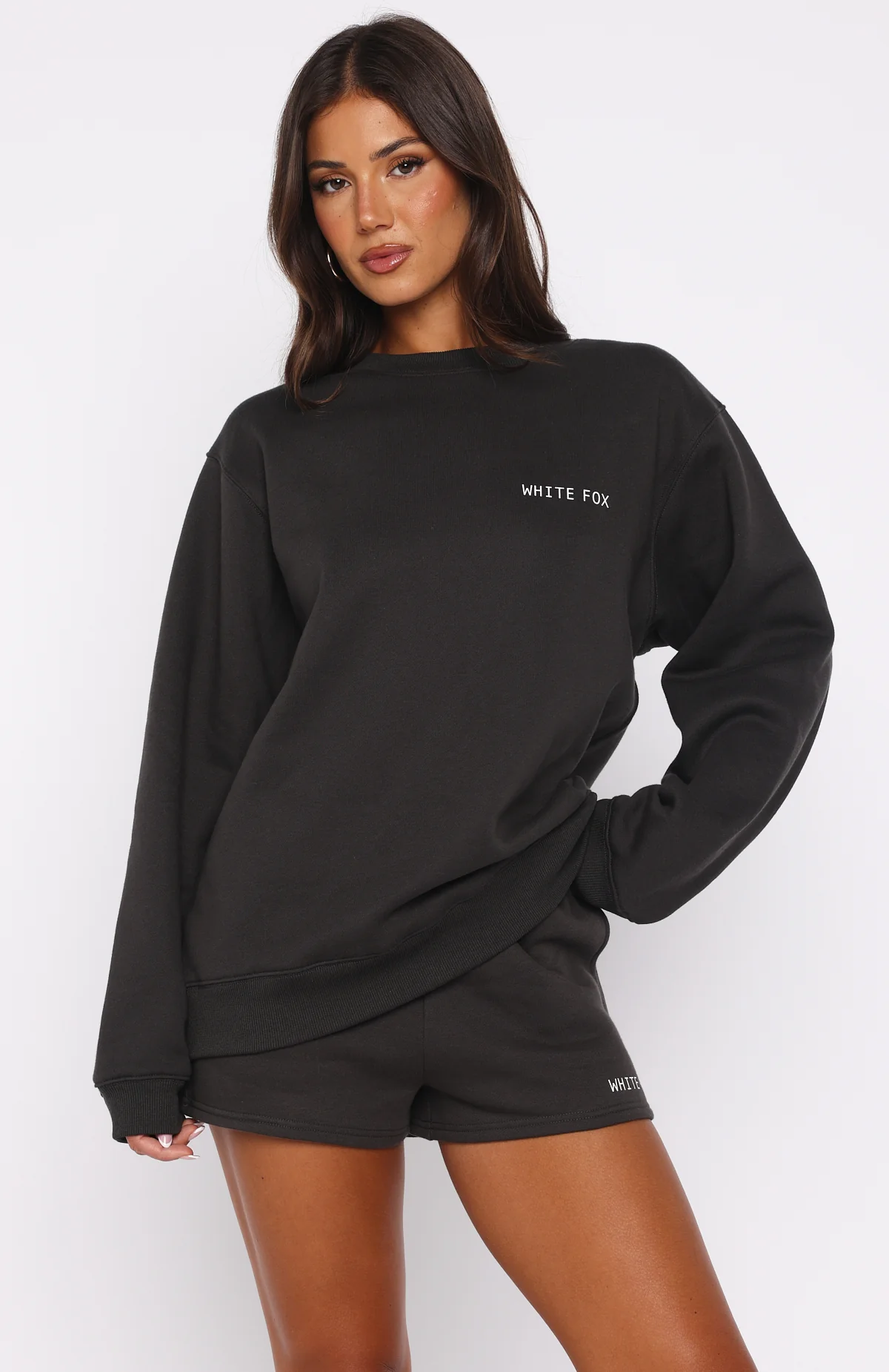 Forever Is Ours Oversized Sweater Charcoal - White Fox Boutique