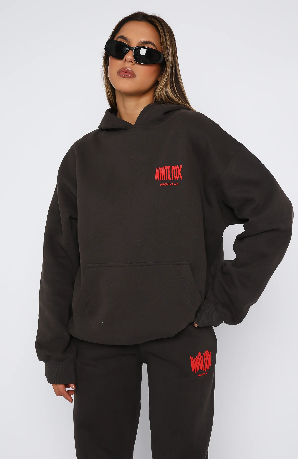 Archive 6.0 Oversized Hoodie Lava - White Fox Boutique