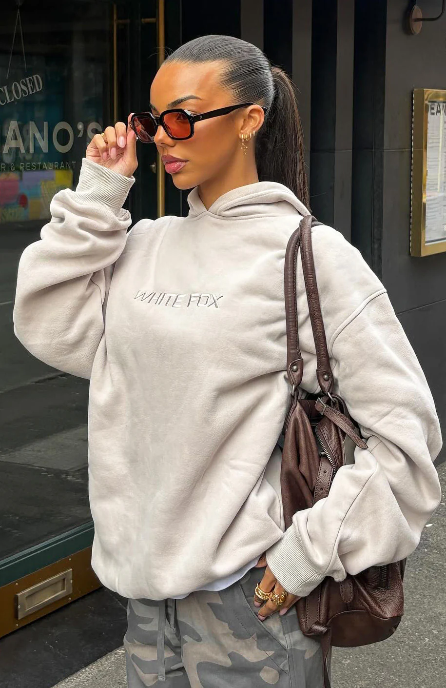 Stay Lifted Oversized Hoodie Moon - White Fox Boutique