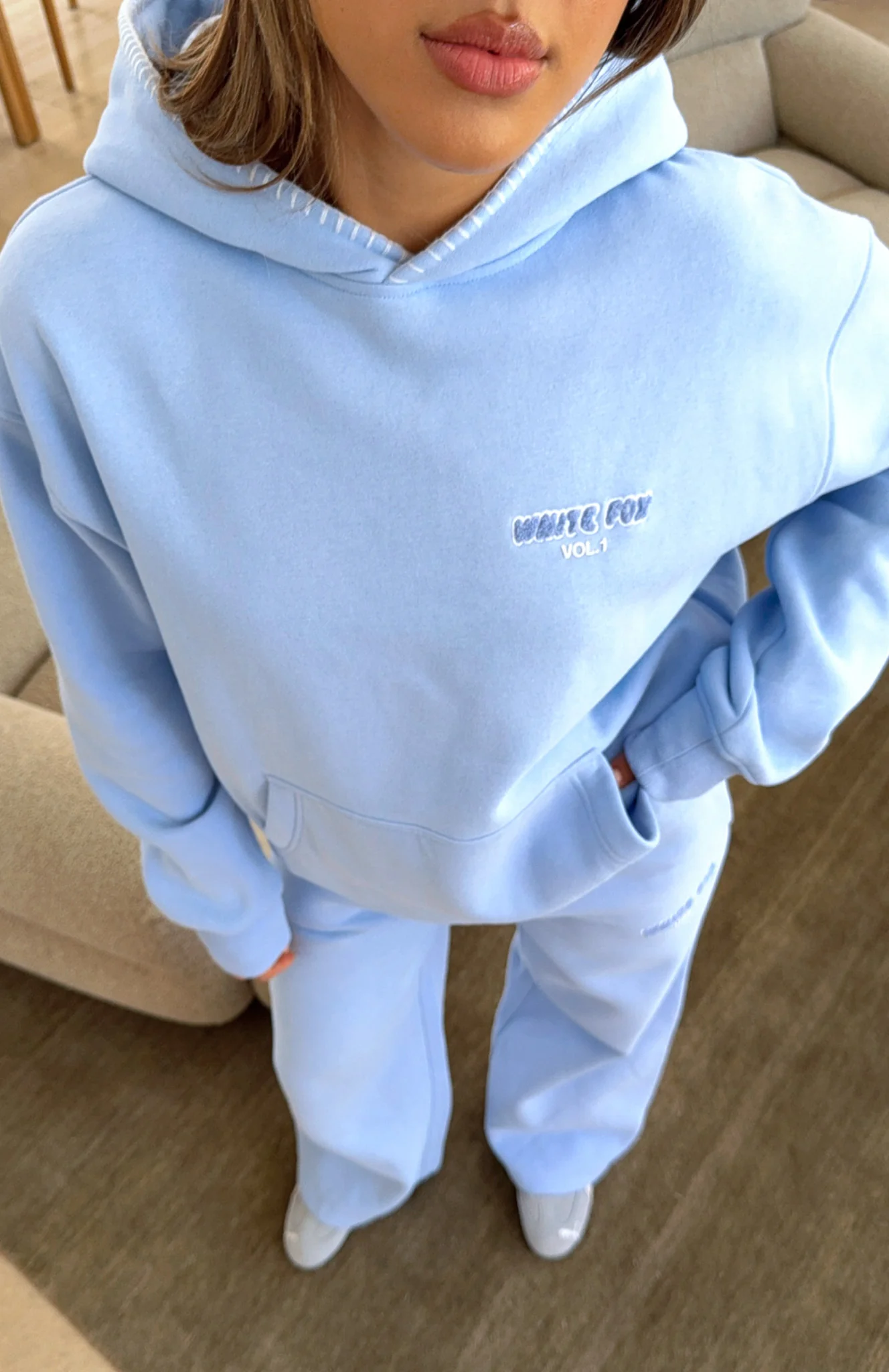 Vol. 1 Oversized Hoodie Blue - White Fox Boutique