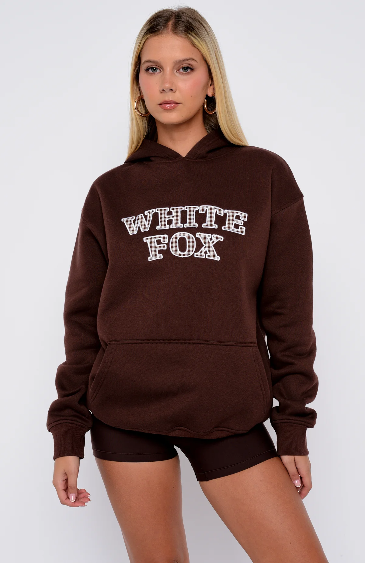 Took The Fall Oversized Hoodie Chocolate - White Fox Boutique