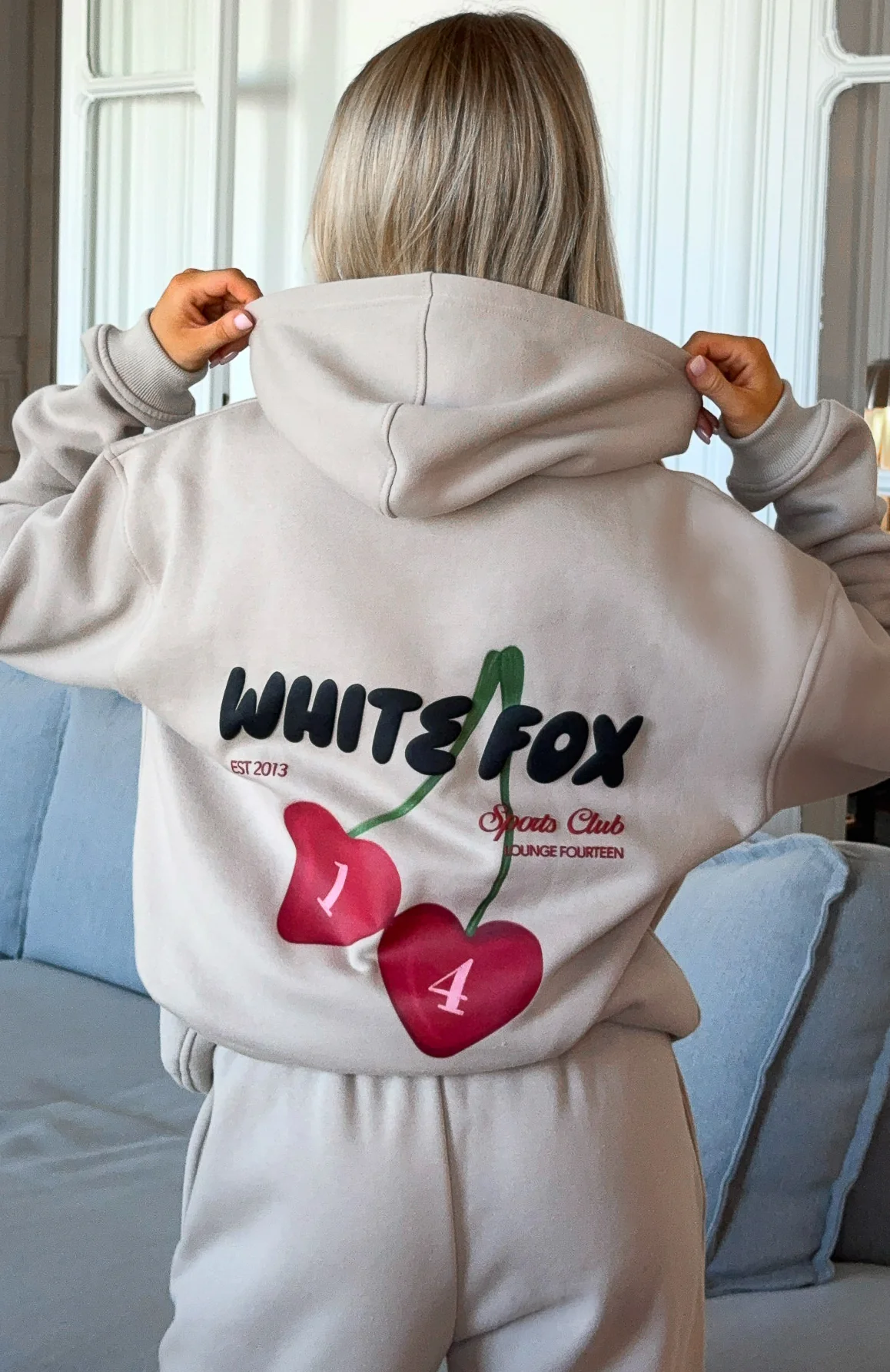 Club 14 Trinity Oversized Hoodie Moon - White Fox Boutique