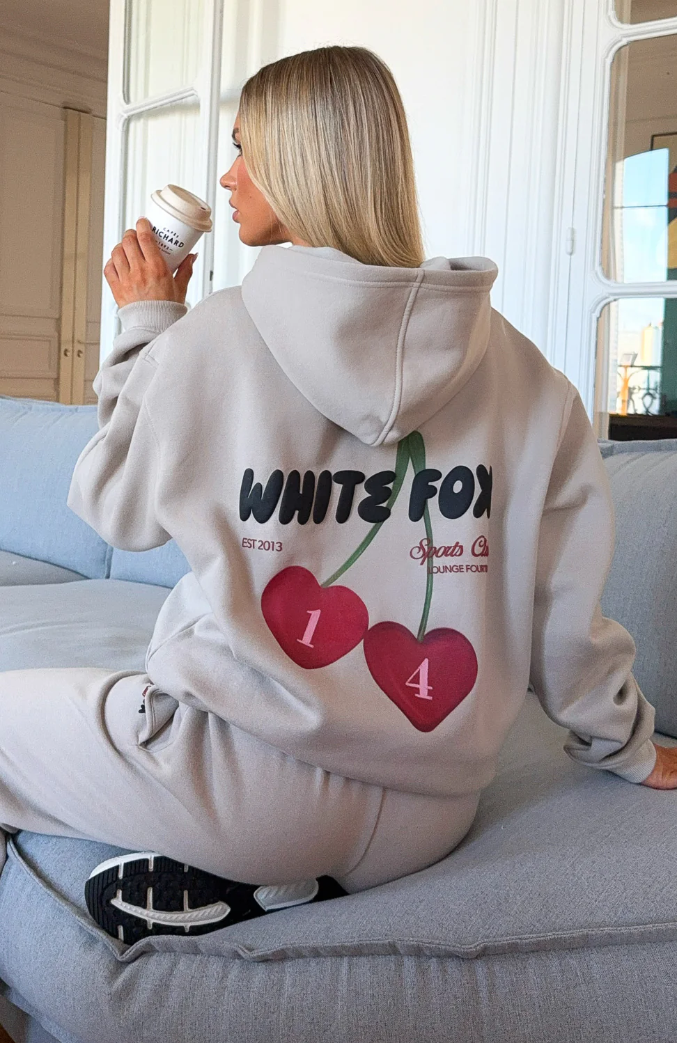 Club 14 Trinity Oversized Hoodie Moon - White Fox Boutique