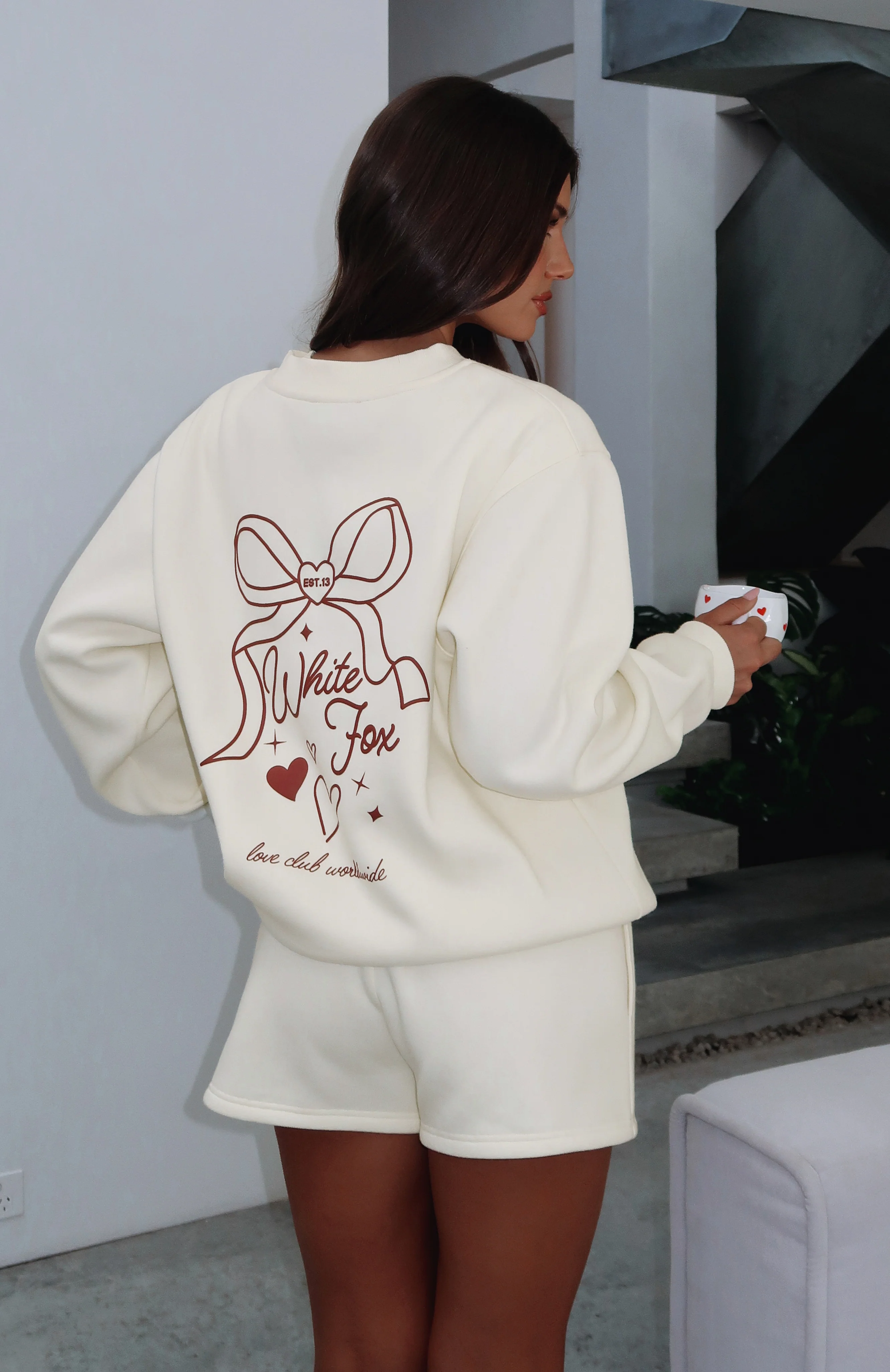 Love You Forever Oversized Sweater Cream - White Fox Boutique