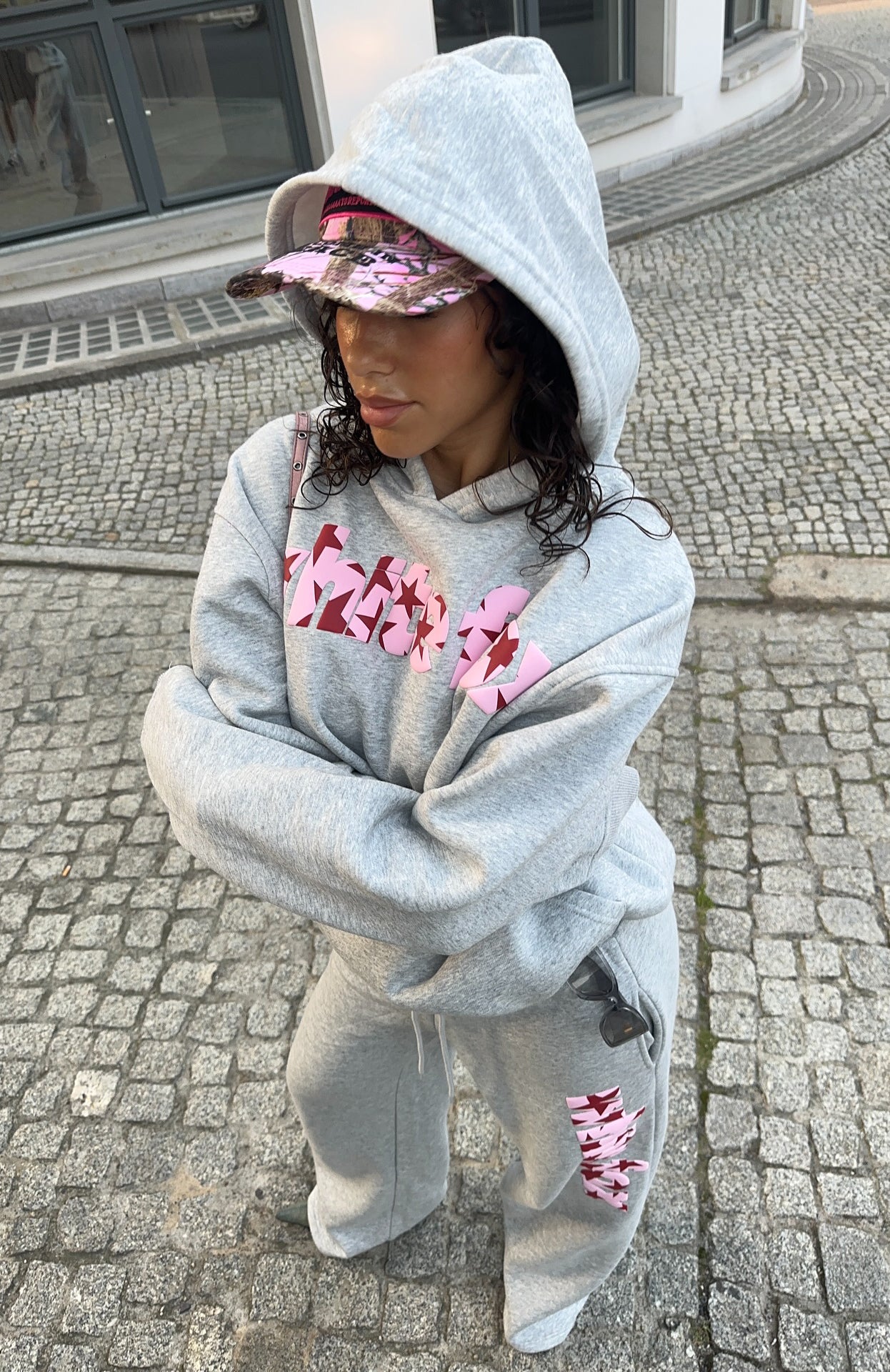 From The Archives Jaxx Oversized Hoodie Dark Grey Marle - White Fox Boutique