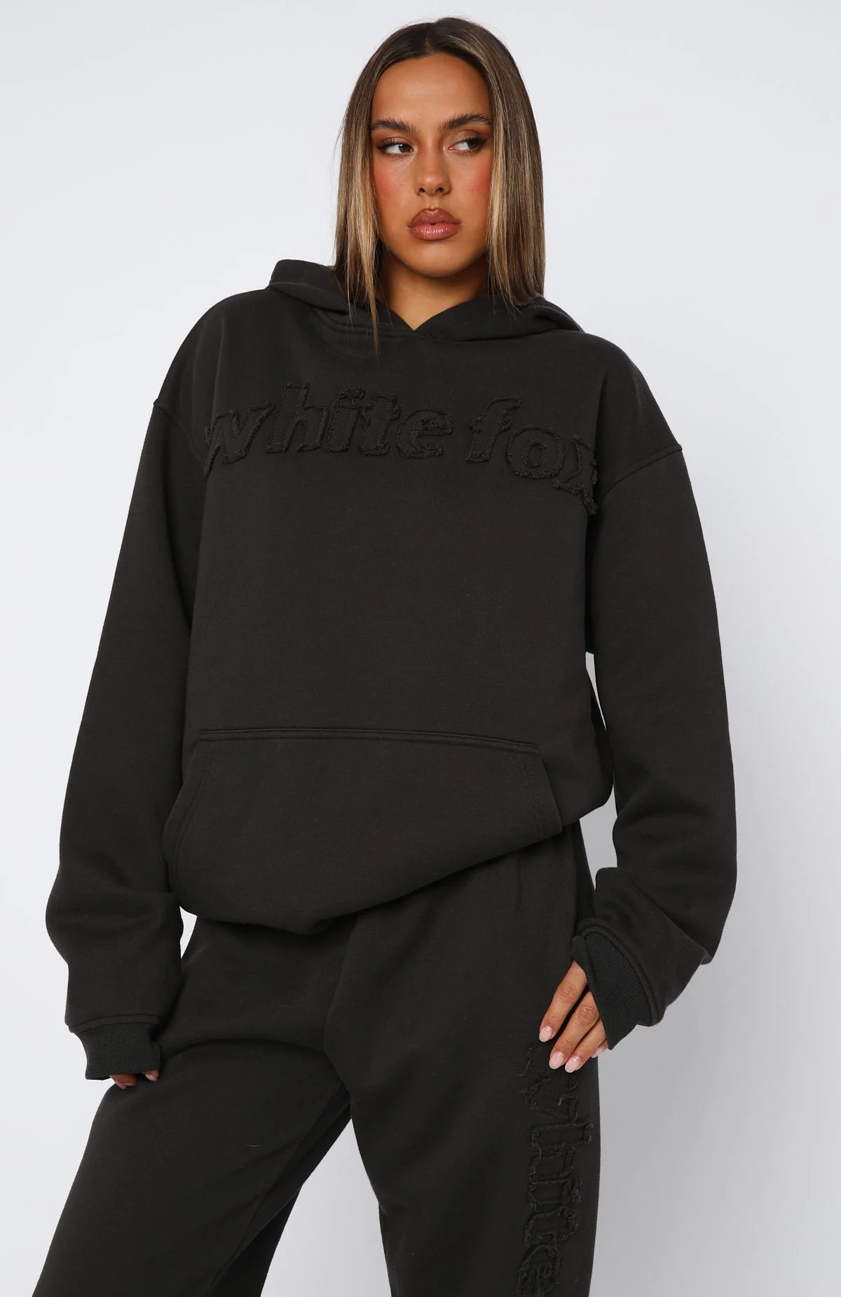 From The Archives Lexi Oversized Hoodie Charcoal - White Fox Boutique