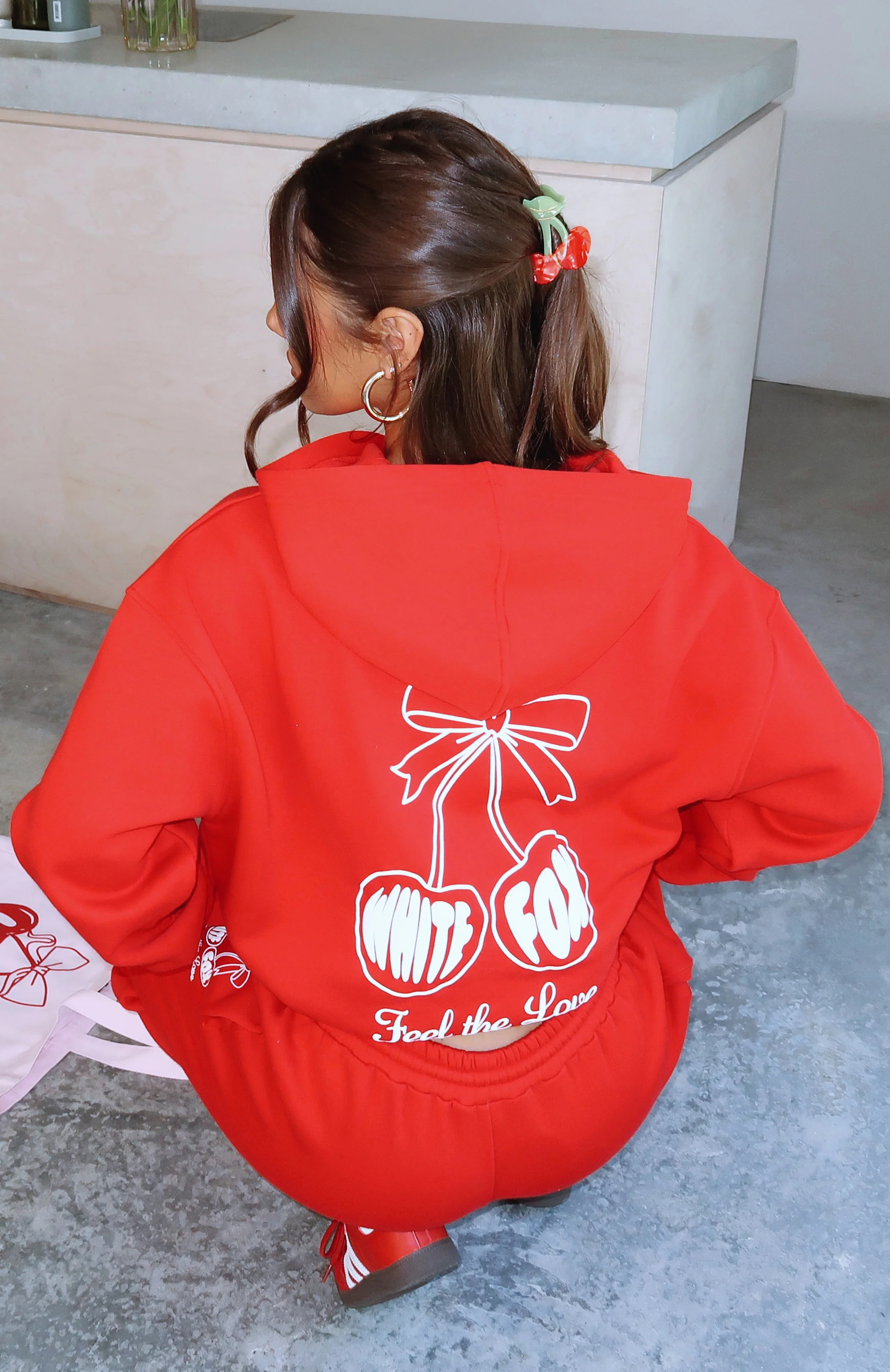 Love Of My Life Oversized Hoodie Red - White Fox Boutique