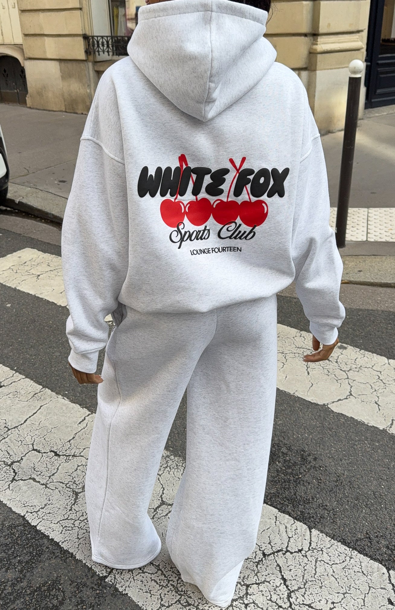 Club 14 Cassie Boxy Hoodie Grey Marle - White Fox Boutique