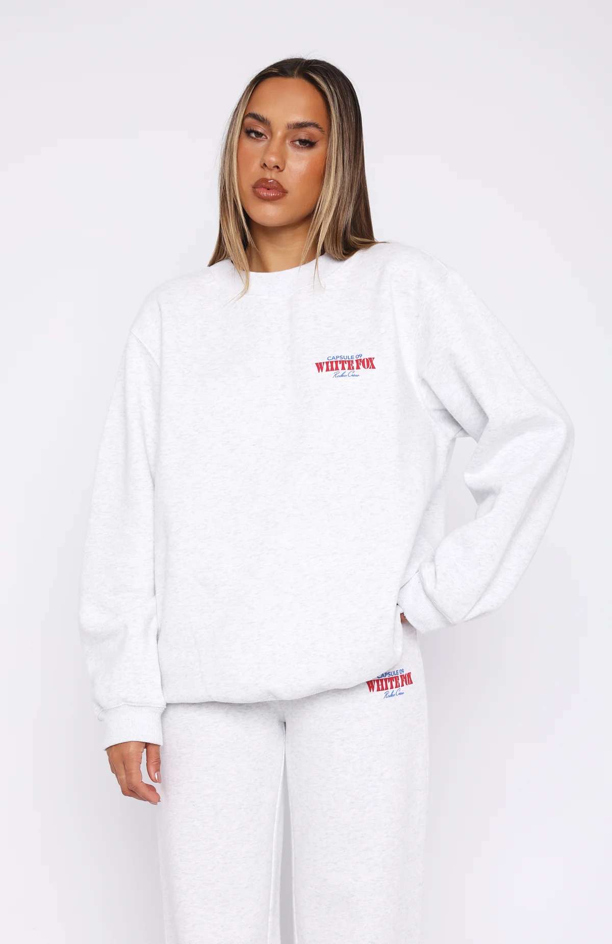 Capsule 9 Rodeo Crew Oversized Sweater Grey Marle - White Fox Boutique