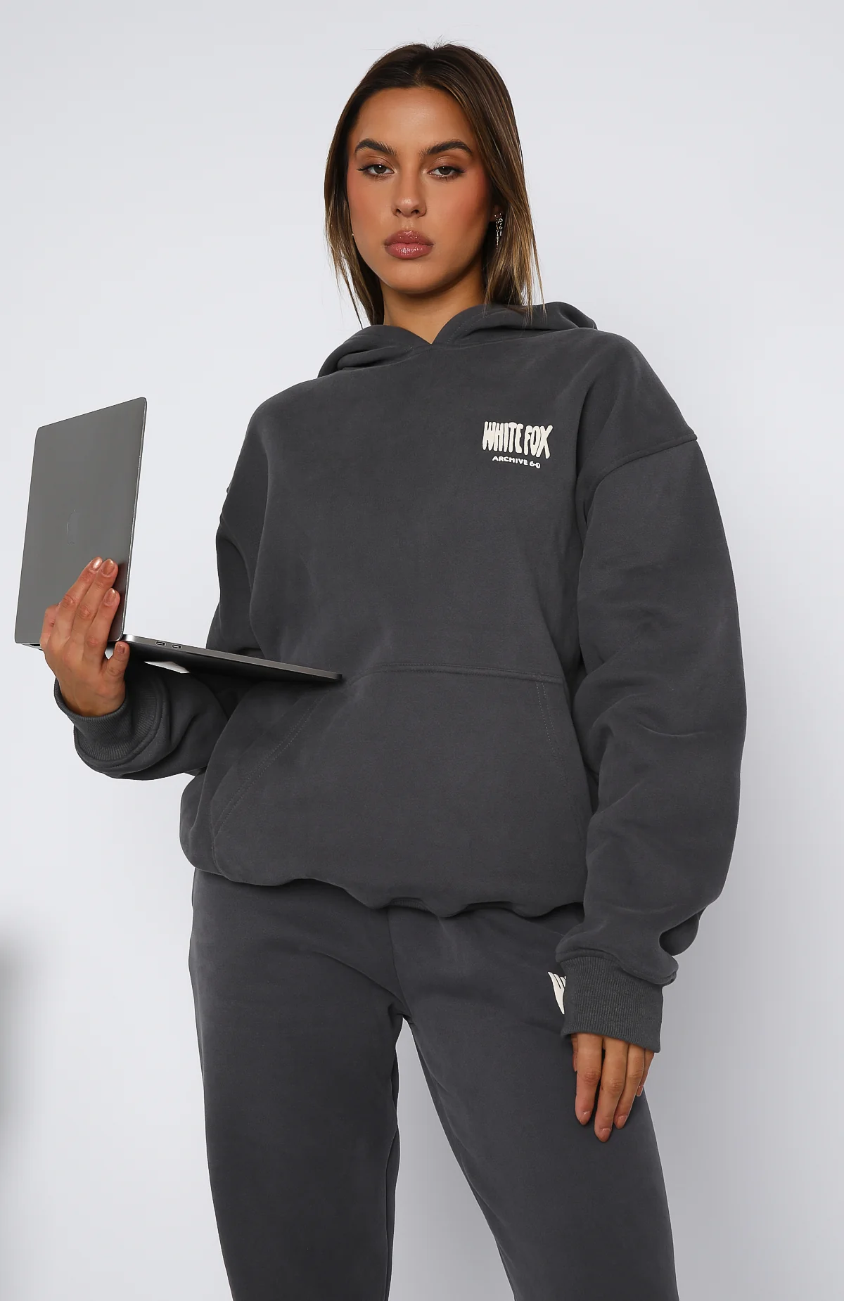 Archive 6.0 Oversized Hoodie Ash - White Fox Boutique