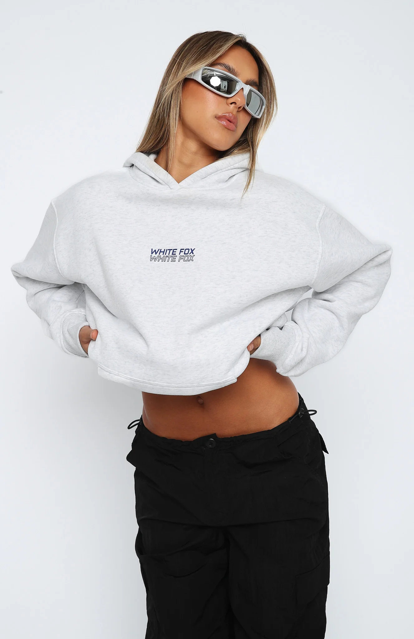 In Transit Oversized Hoodie Grey Marle - White Fox Boutique