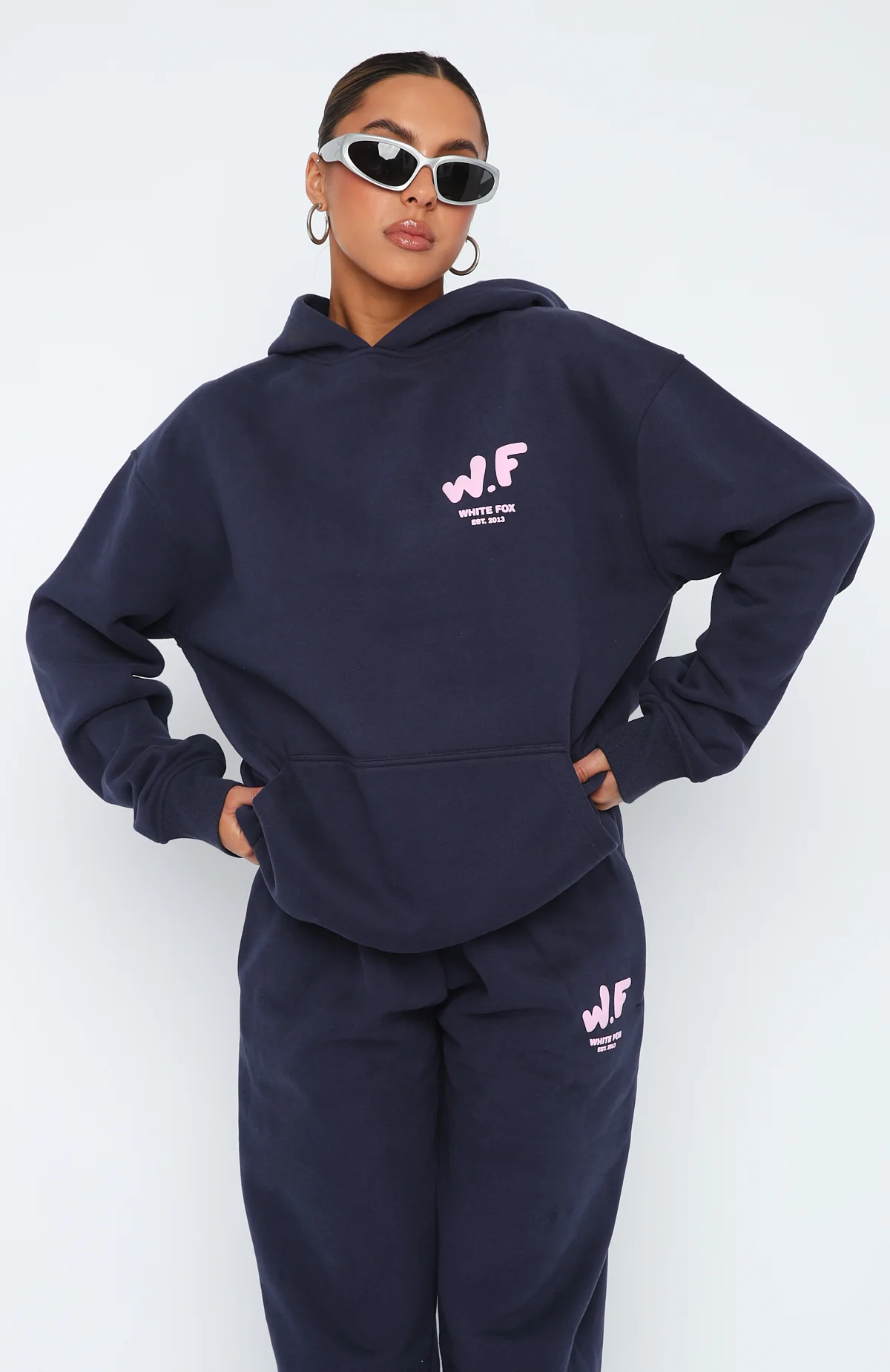 The New Standard Oversized Hoodie Navy - White Fox Boutique