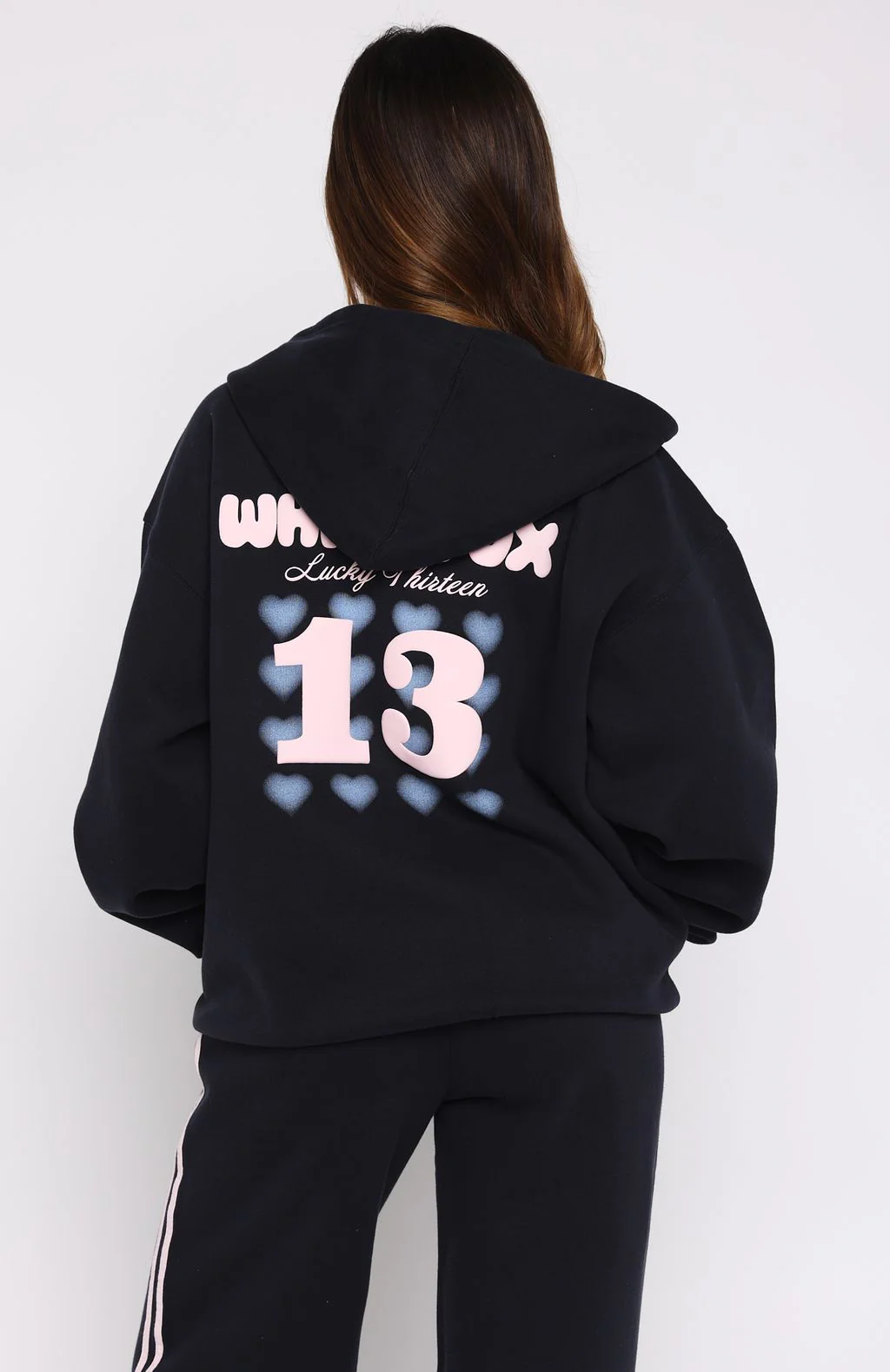 Lucky Thirteen Charise Zip Front Hoodie Navy - White Fox Boutique