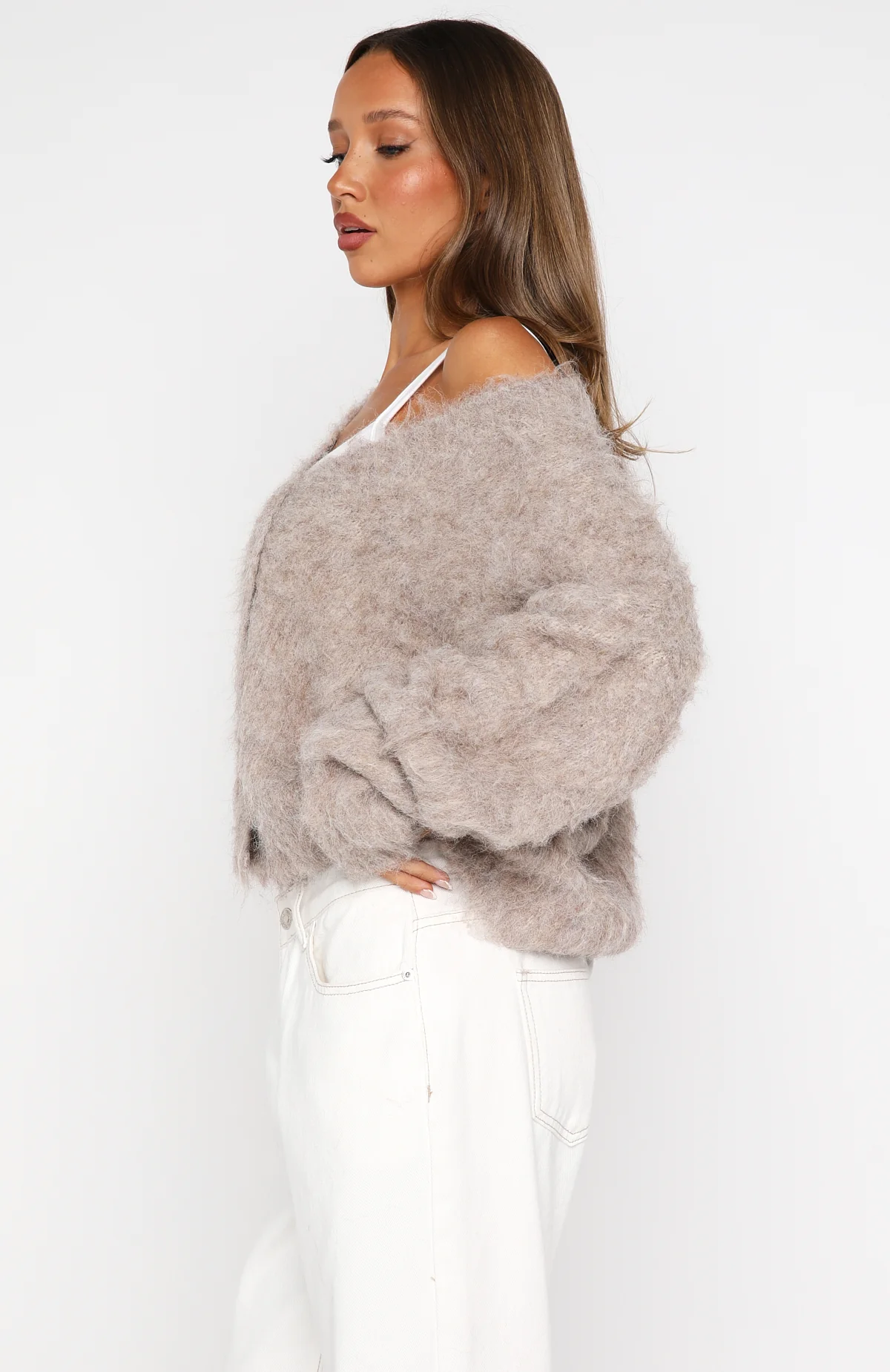 Cozy Vibes Knit Cardigan Taupe - White Fox Boutique