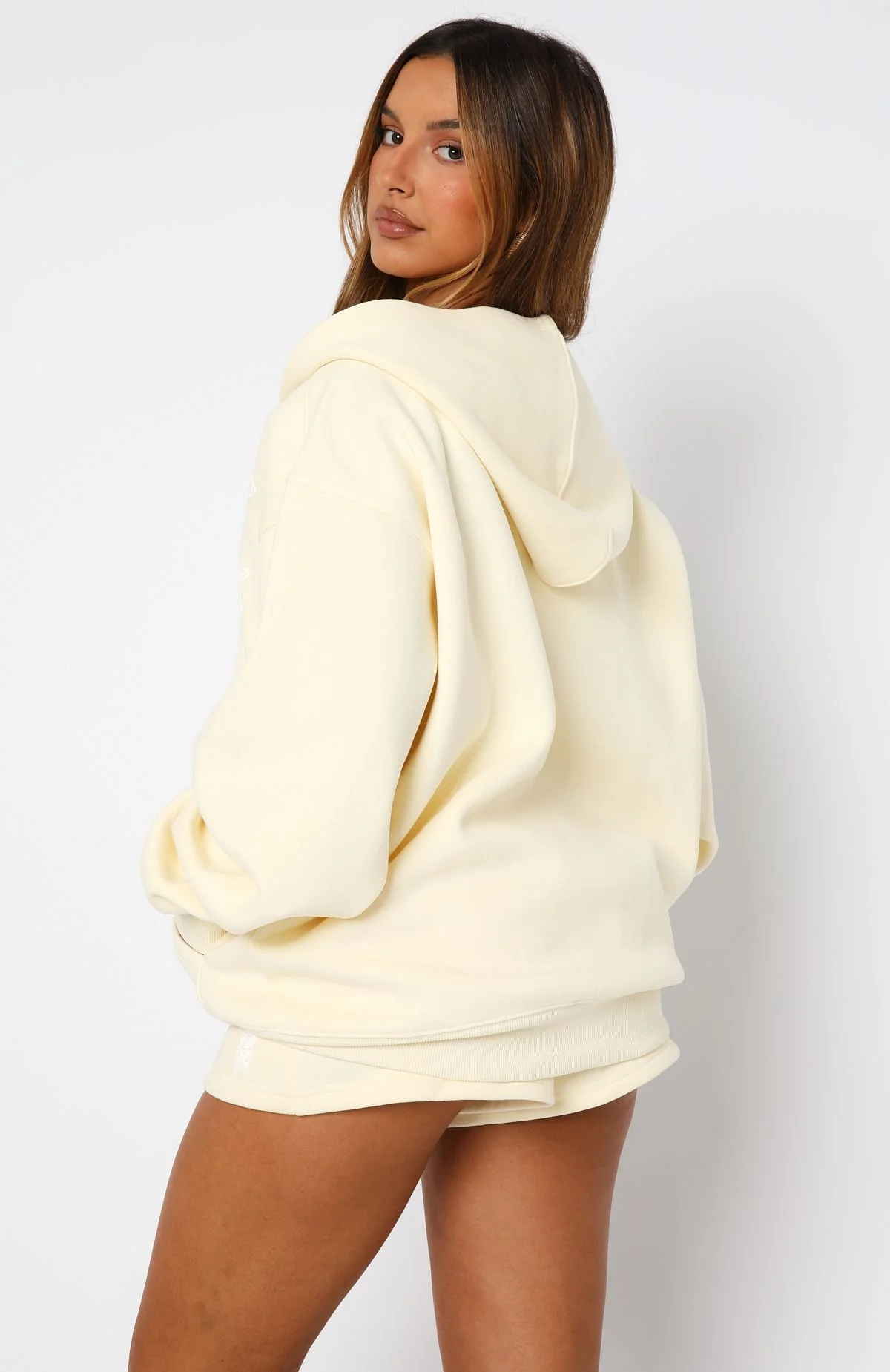 Ready To Go Zip Front Hoodie Lemon - White Fox Boutique