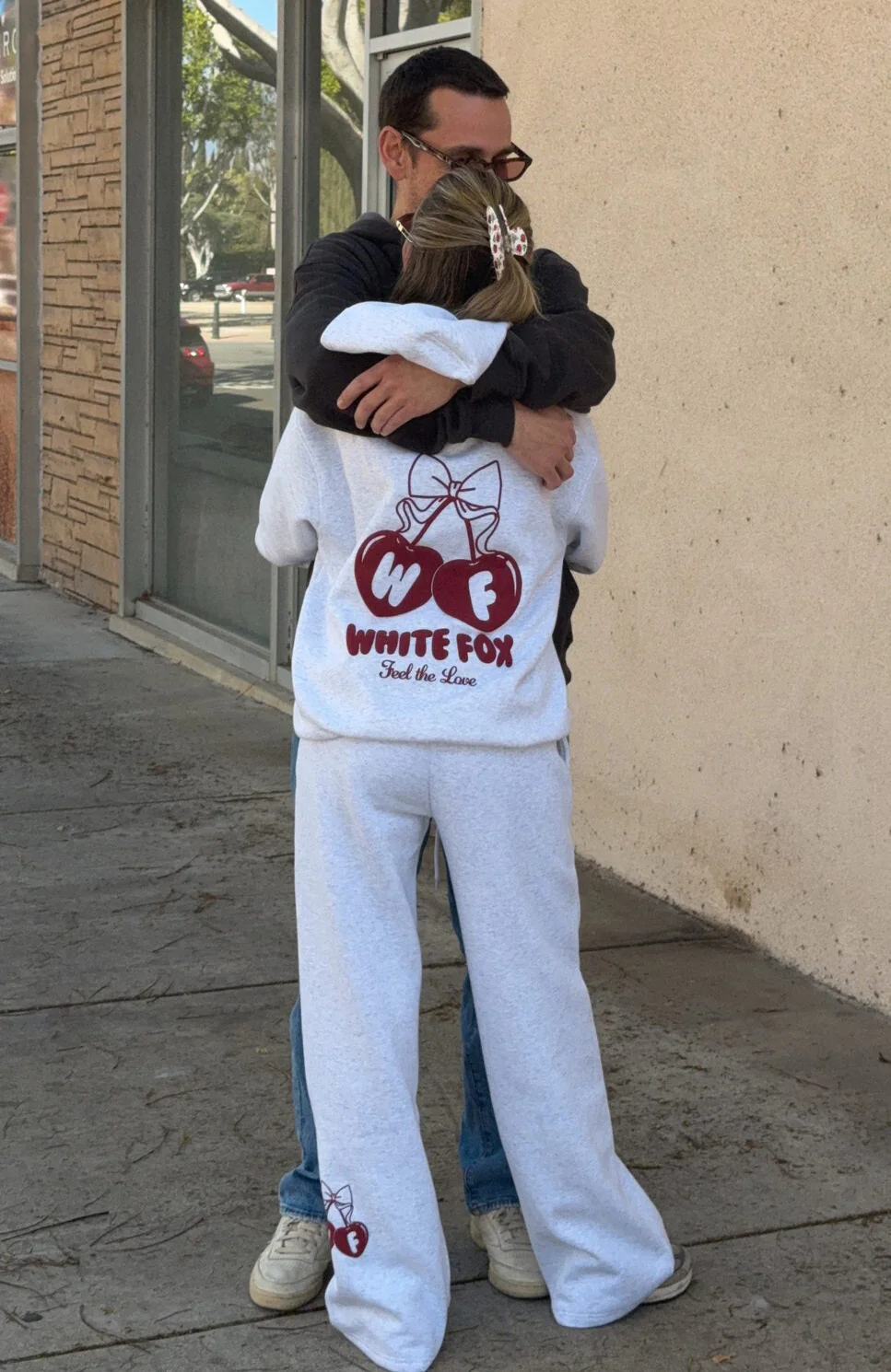 Feel The Love Oversized Hoodie Grey Marle - White Fox Boutique