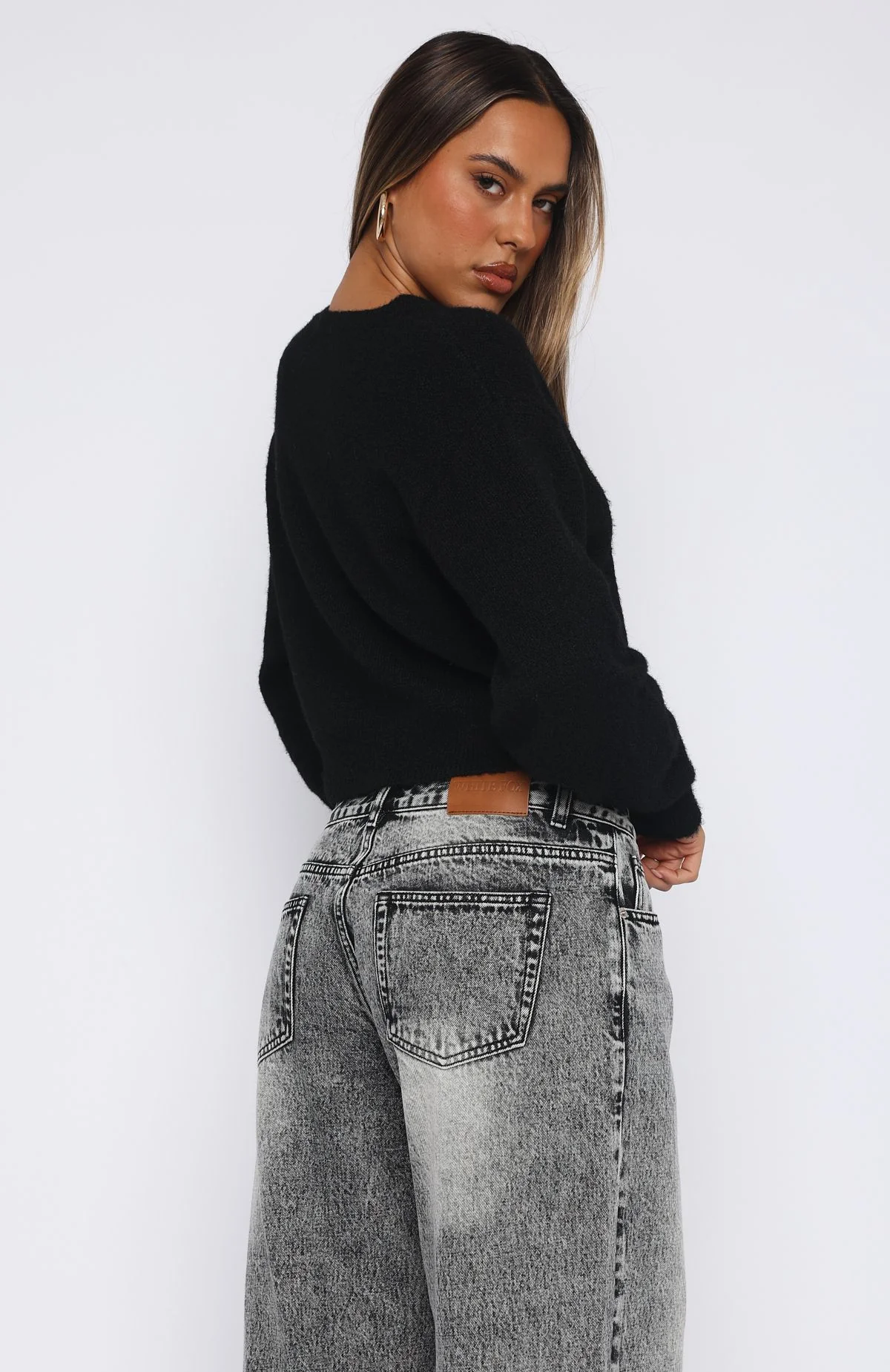 Warm Whispers Knit Cardigan Black - White Fox Boutique