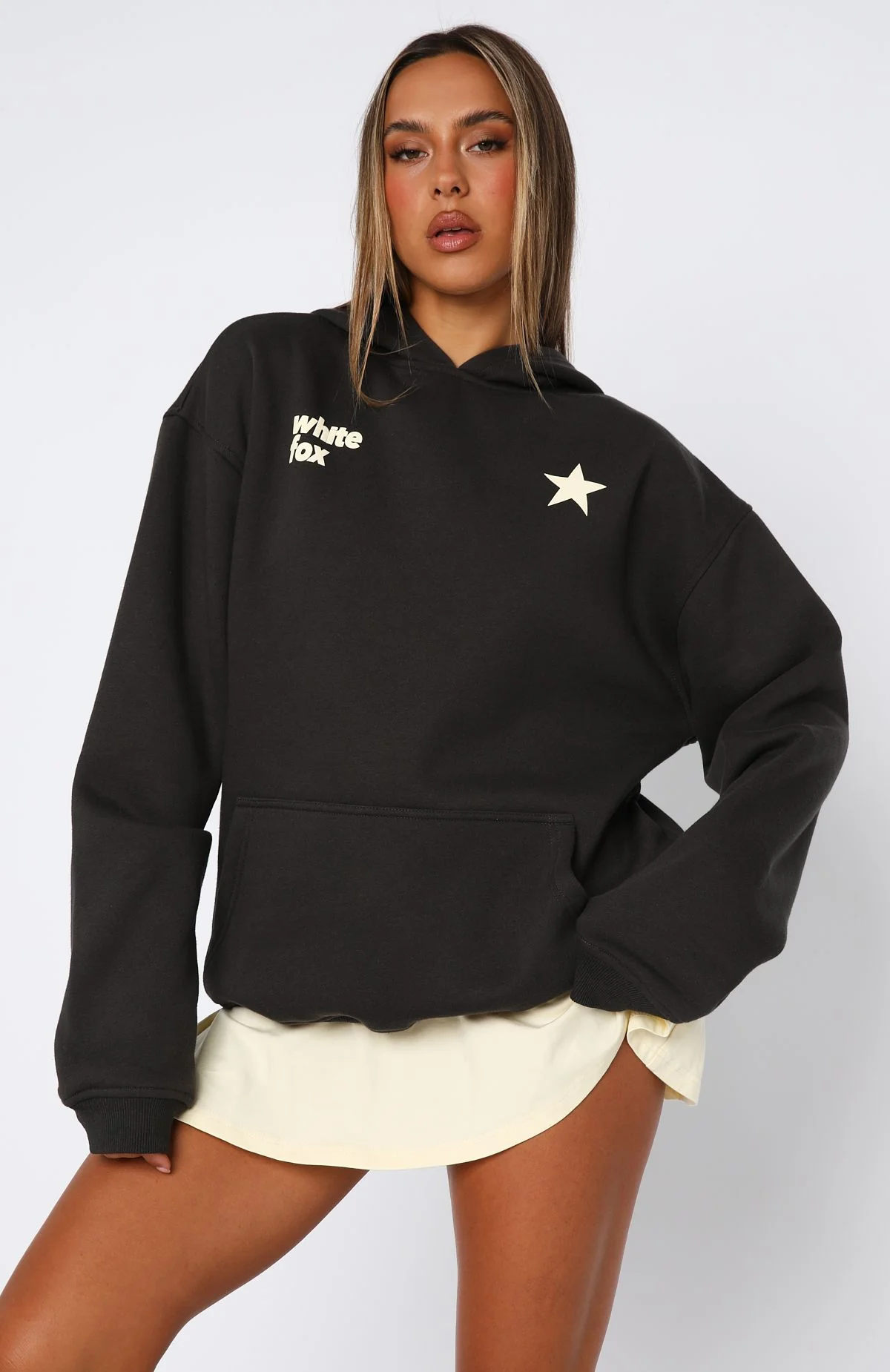 From The Archives Charli Oversized Hoodie Charcoal - White Fox Boutique