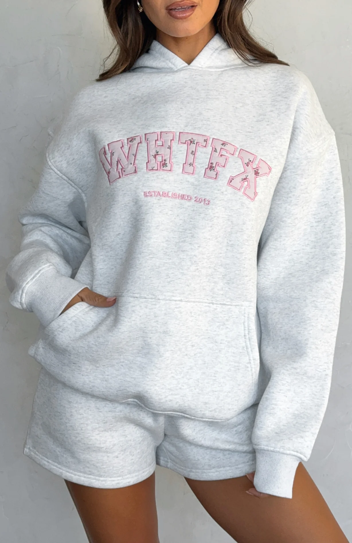 Sweet Sweet Moments Oversized Hoodie Grey Marle - White Fox Boutique