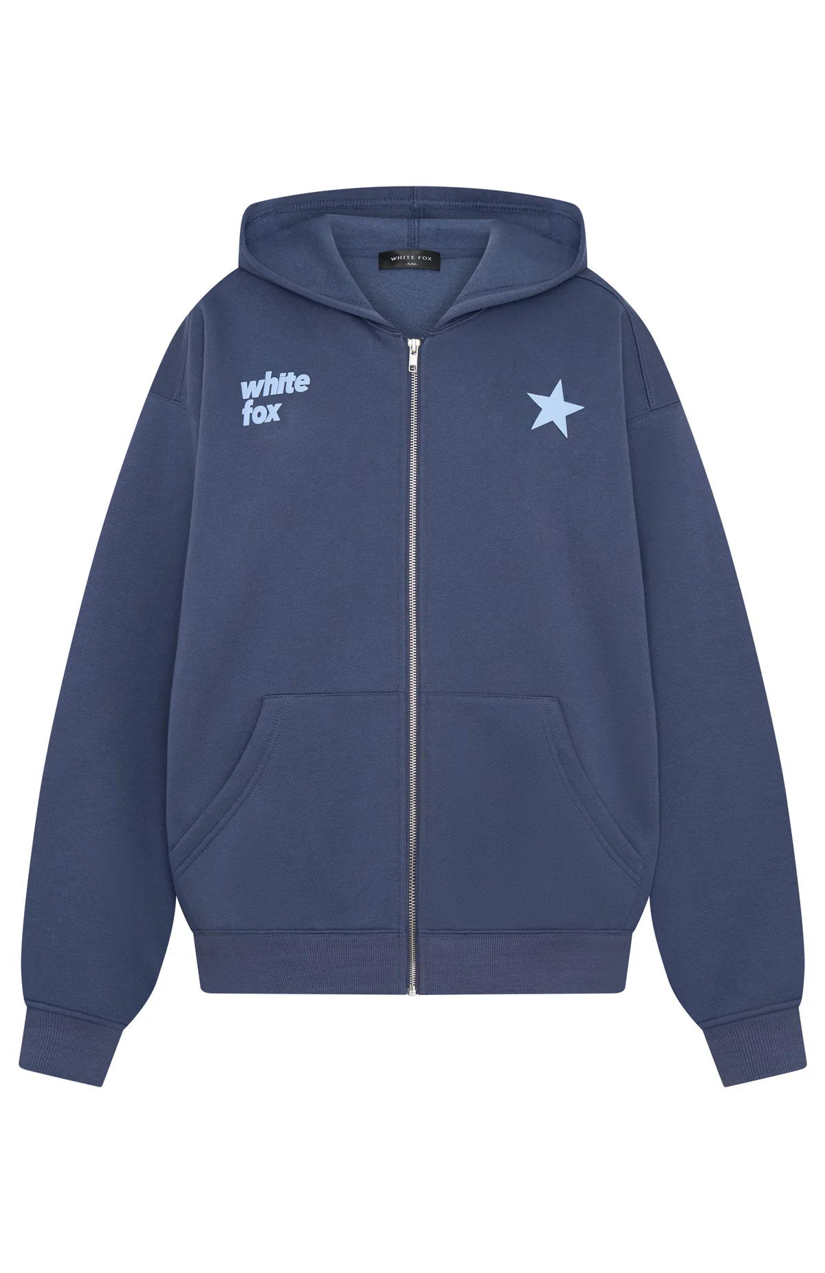 From The Archives Charli Zip Front Hoodie Navy - White Fox Boutique