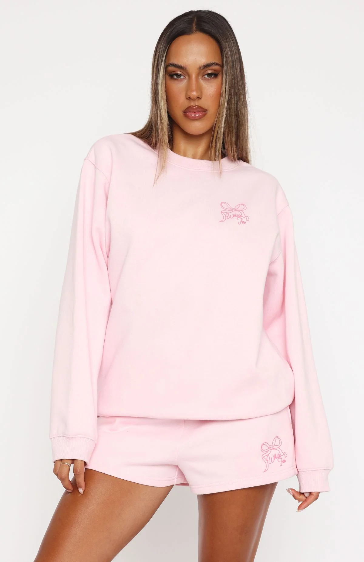 Love You Forever Oversized Sweater Pink - White Fox Boutique