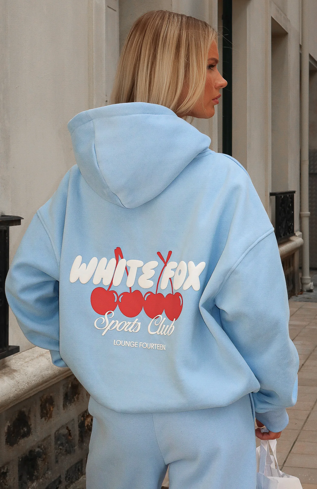 Club 14 Cassie Boxy Hoodie Blue - White Fox Boutique