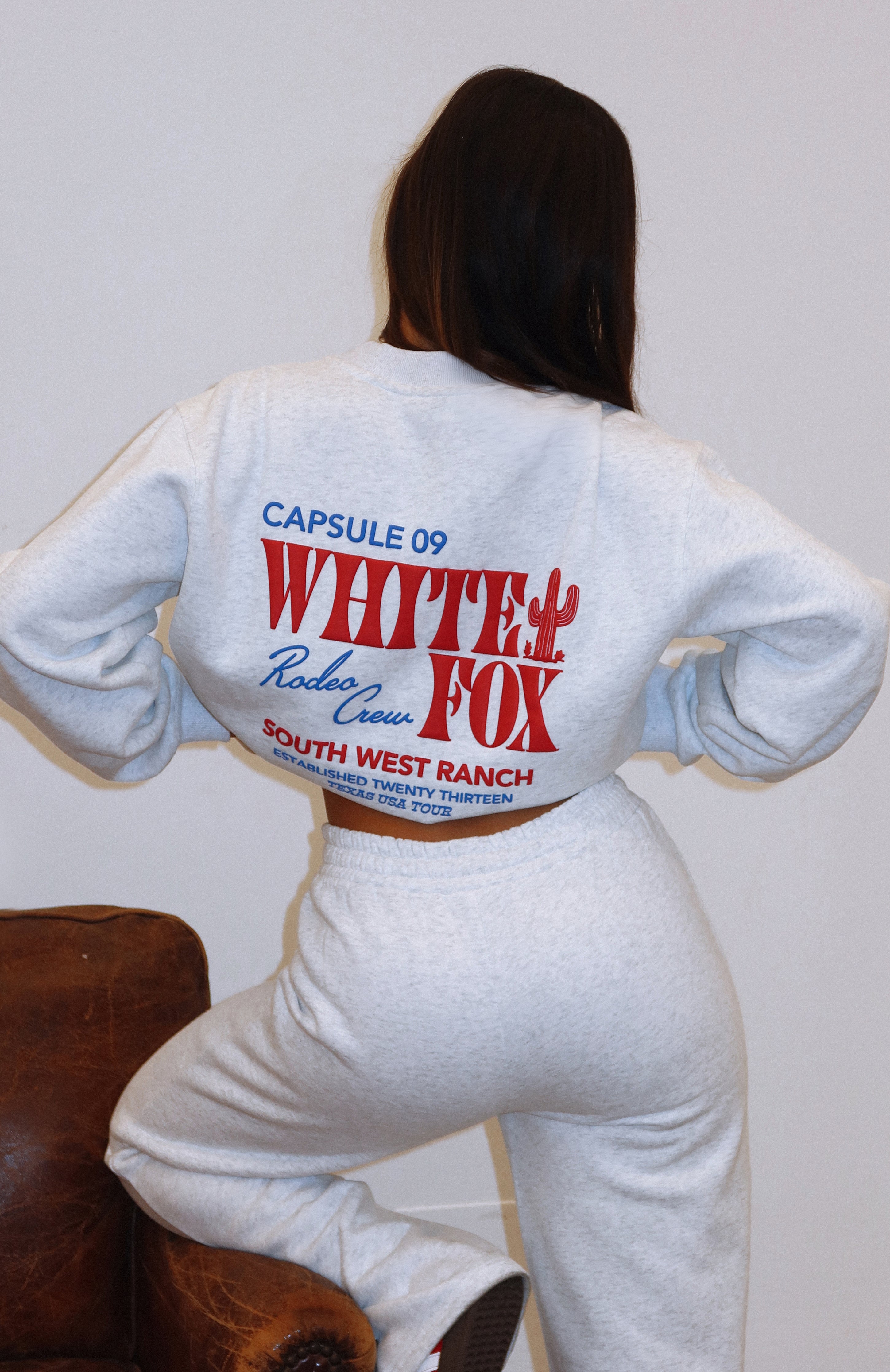 Capsule 9 Rodeo Crew Oversized Sweater Grey Marle - White Fox Boutique