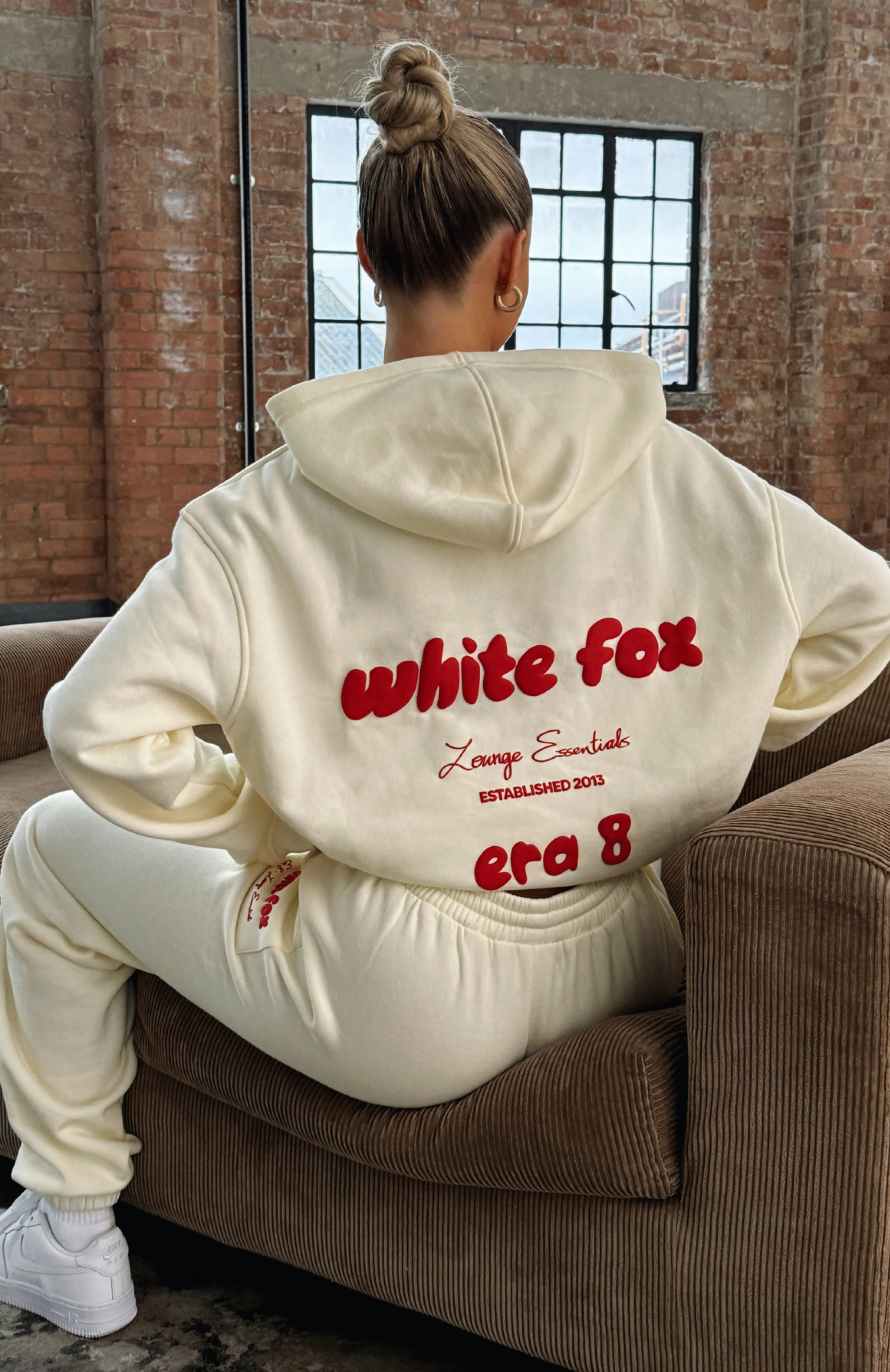 Era 8 Oversized Hoodie Cherry Cream - White Fox Boutique