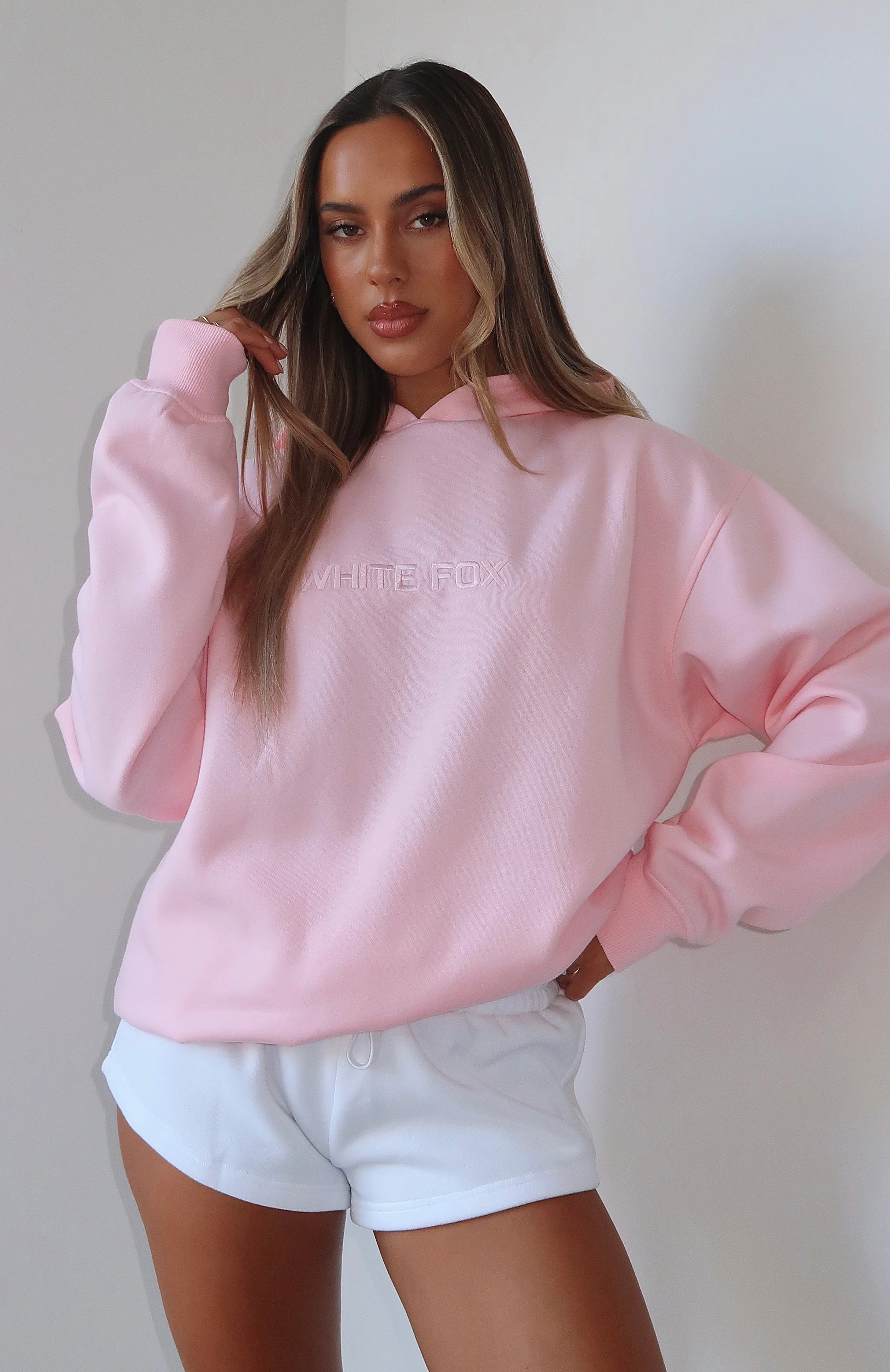 Stay Lifted Oversized Hoodie Posy - White Fox Boutique