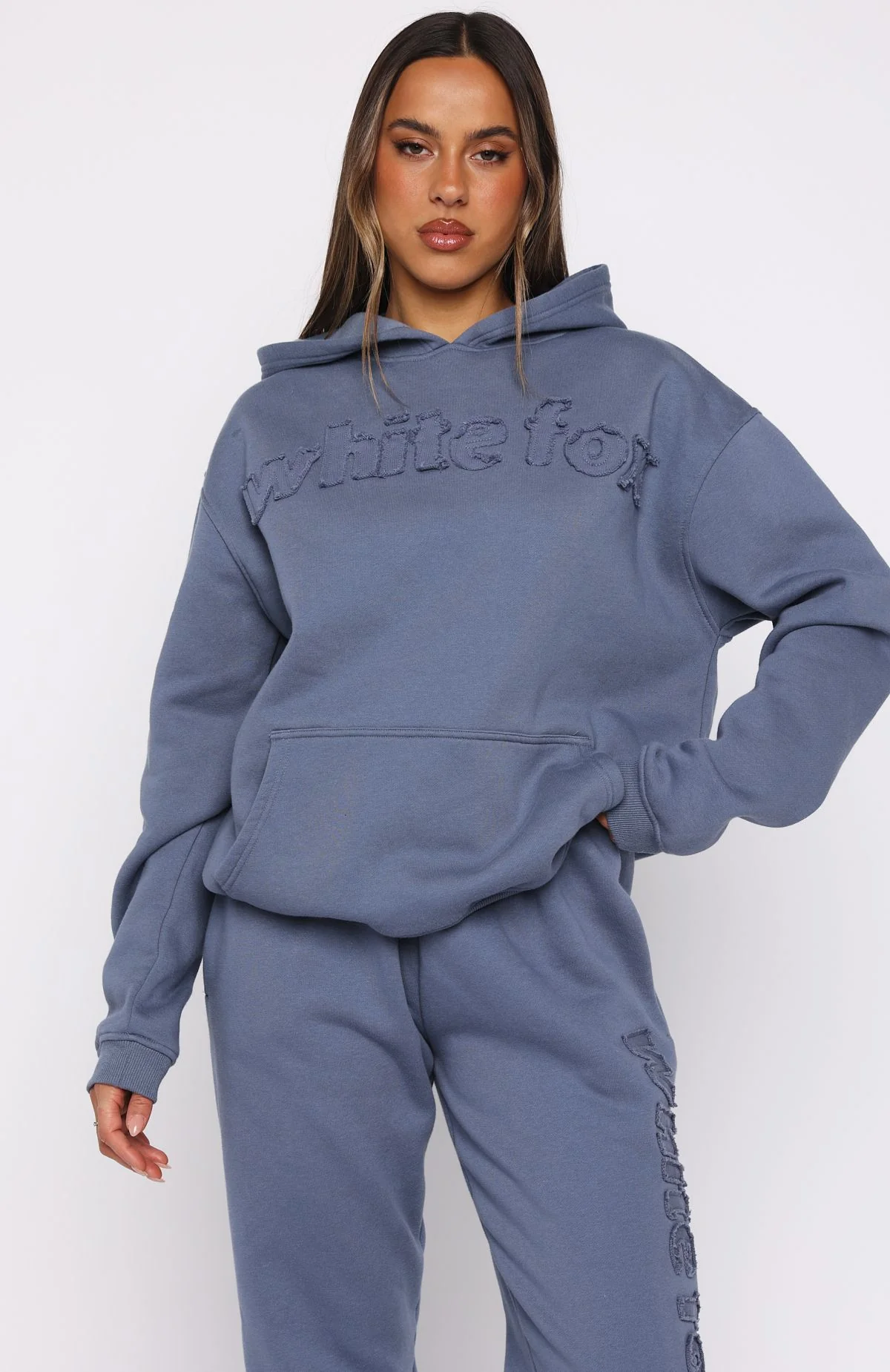 From The Archives Lexi Oversized Hoodie Ocean - White Fox Boutique