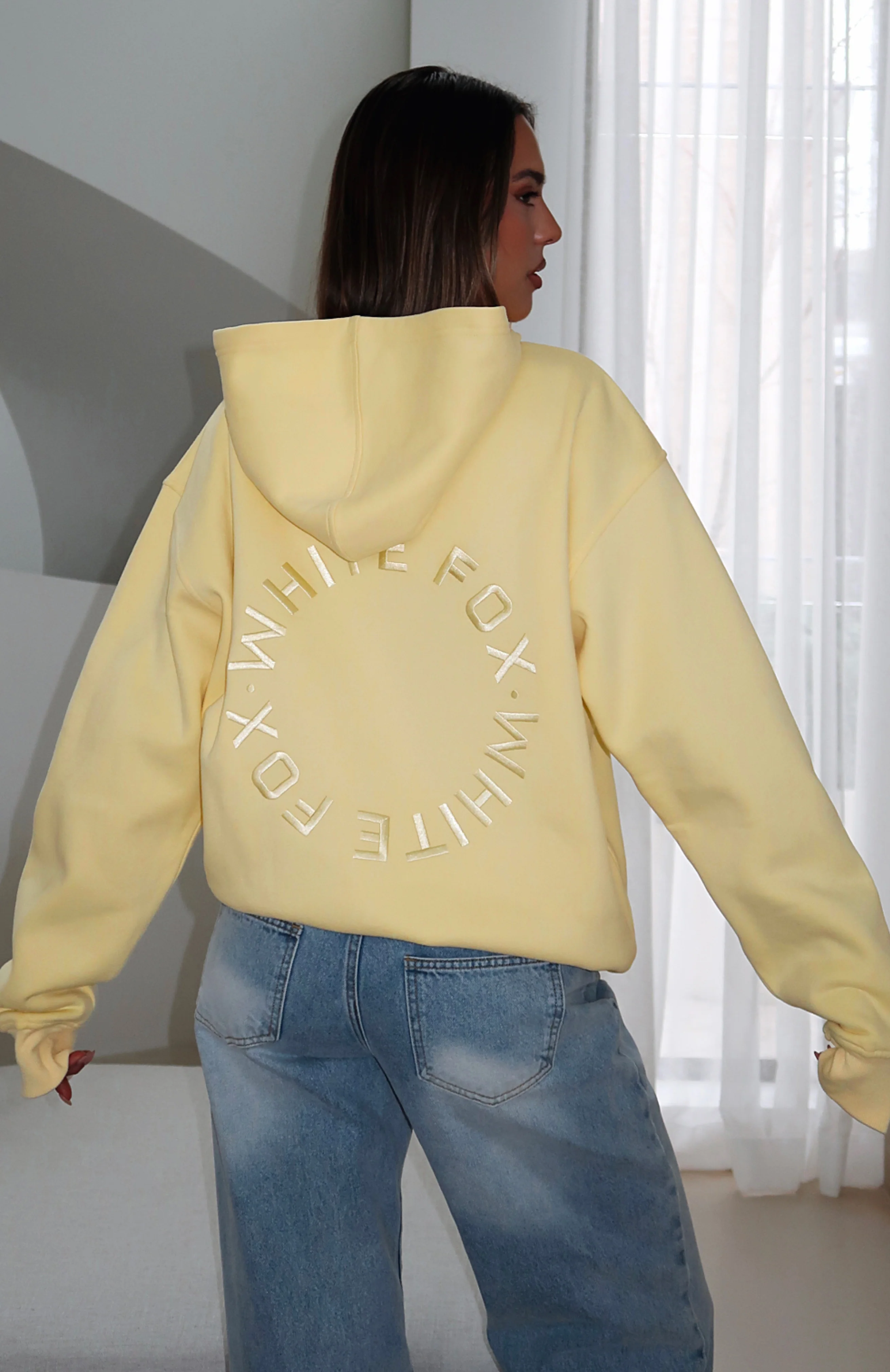 Stay Lifted Oversized Hoodie Lemon - White Fox Boutique
