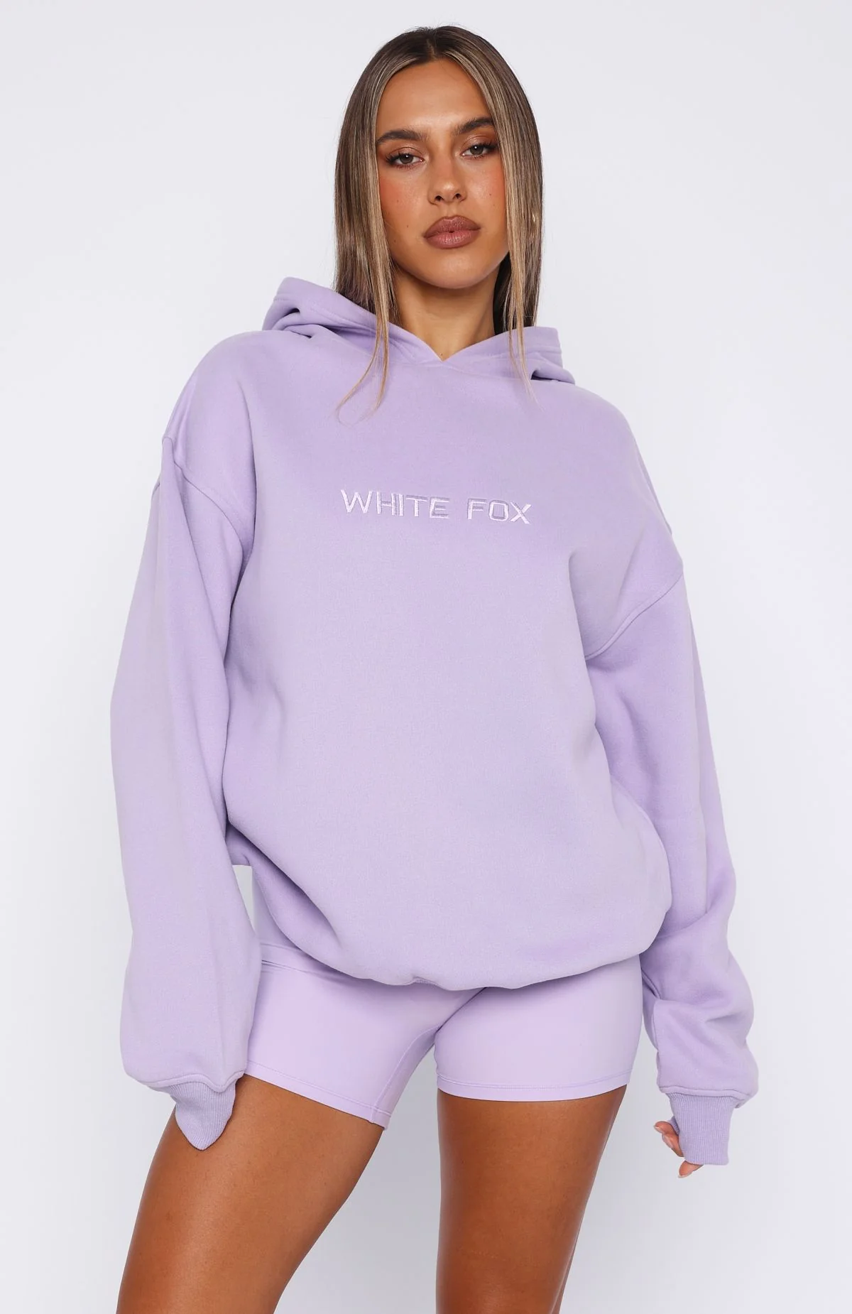 Stay Lifted Oversized Hoodie Lavender - White Fox Boutique