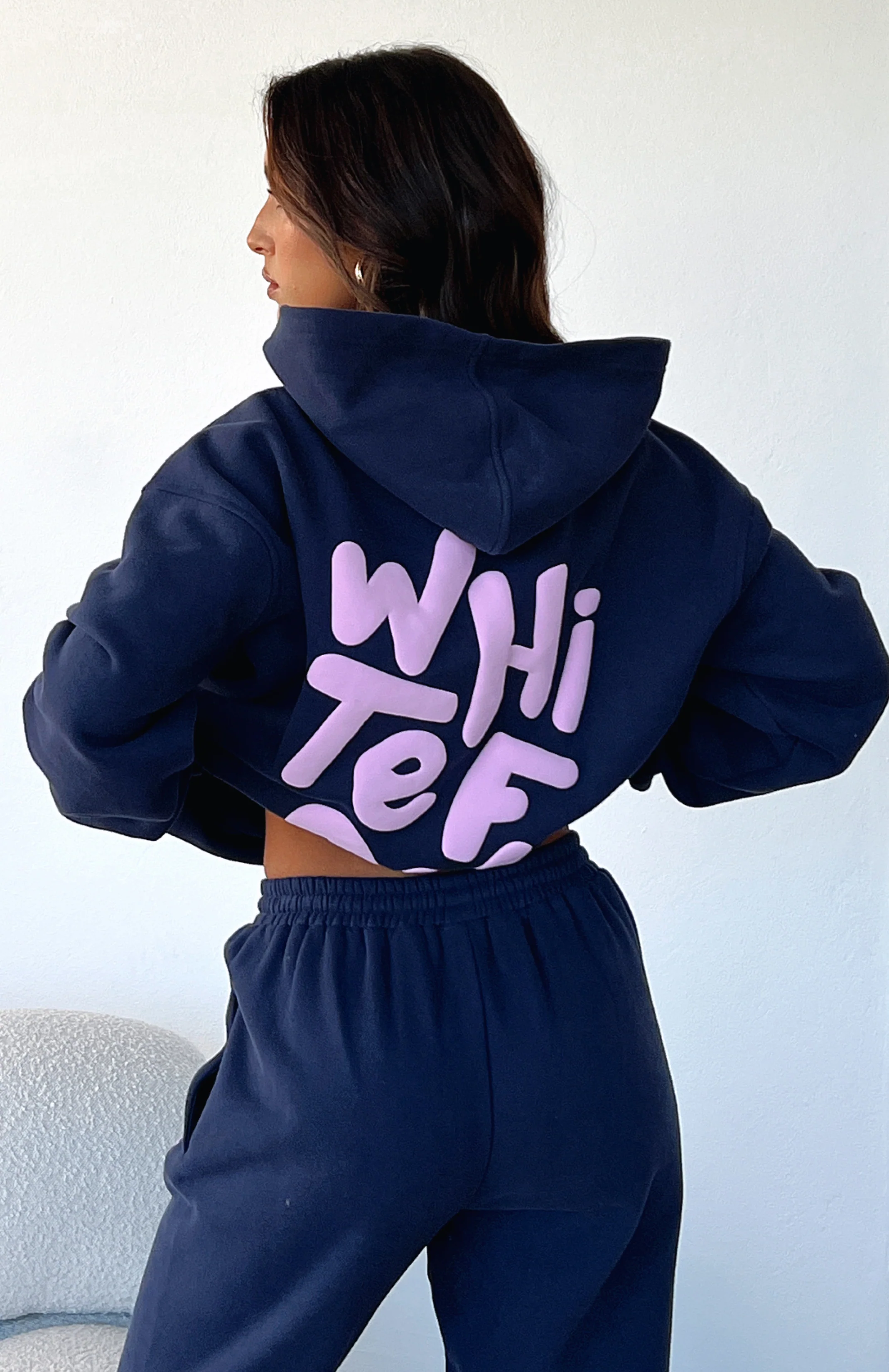 The New Standard Oversized Hoodie Navy - White Fox Boutique