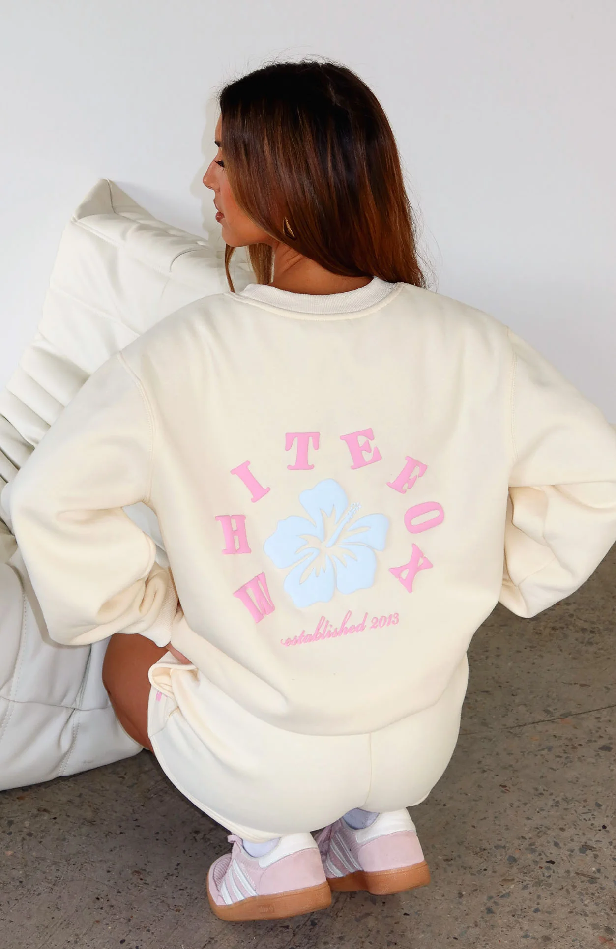 Keep Blooming Oversized Sweater Lemon - White Fox Boutique