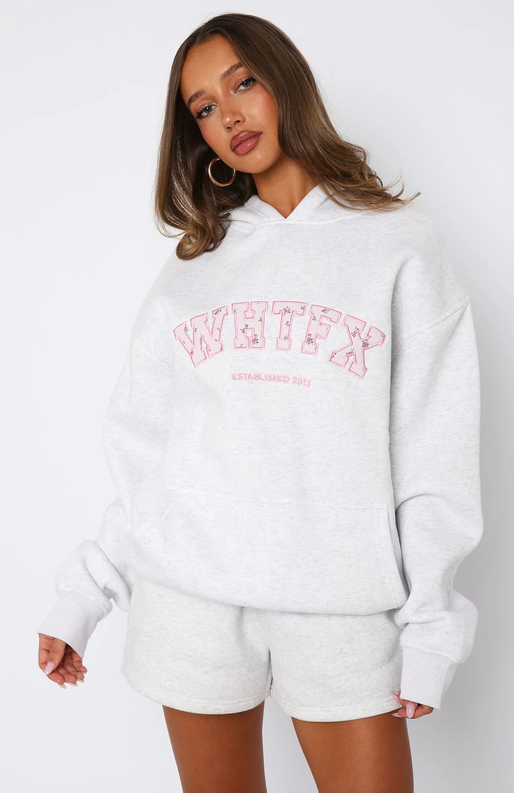 Sweet Sweet Moments Oversized Hoodie Grey Marle - White Fox Boutique