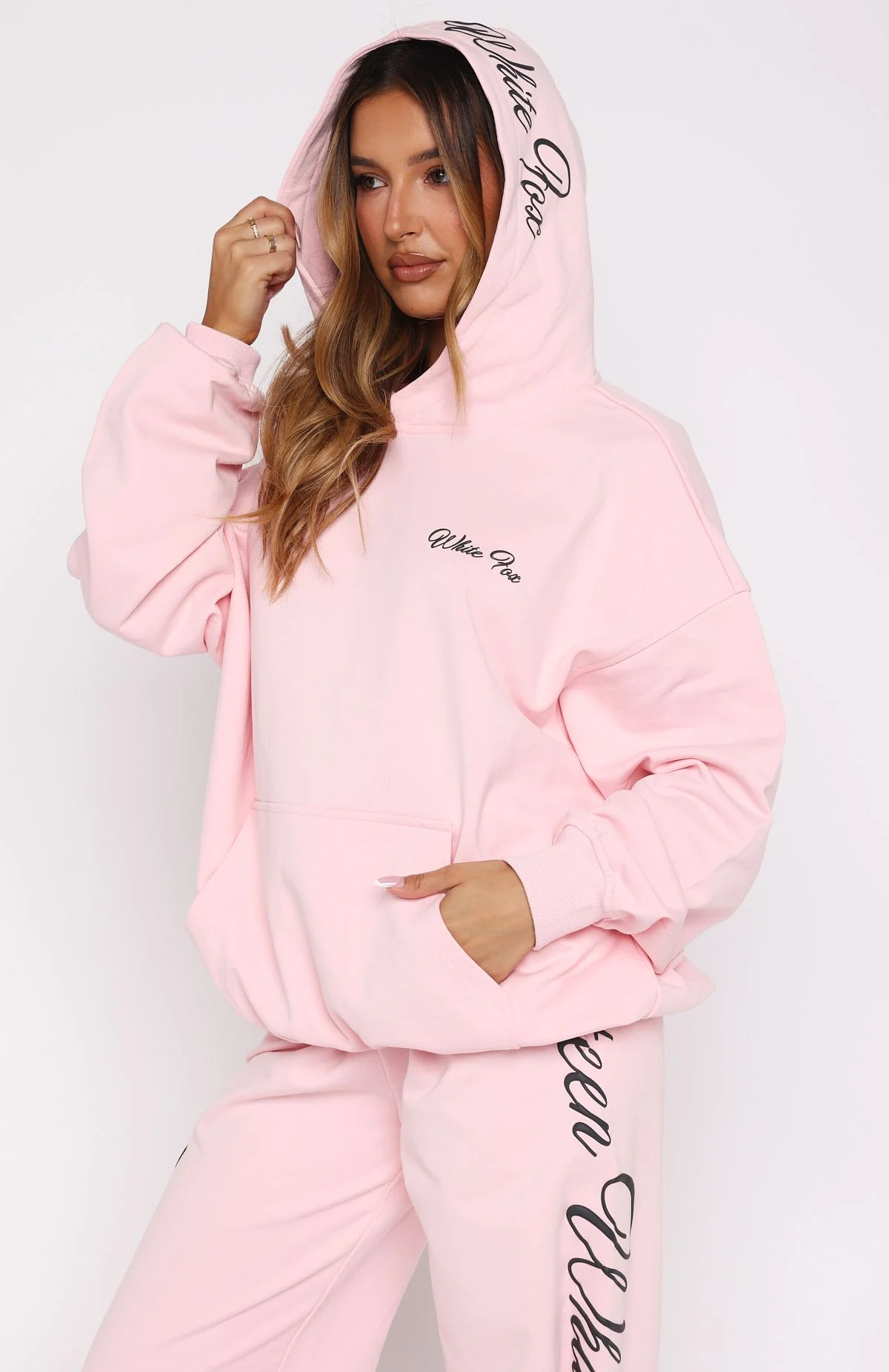 Lucky Thirteen Shaya Oversized Hoodie Soft Pink - White Fox Boutique