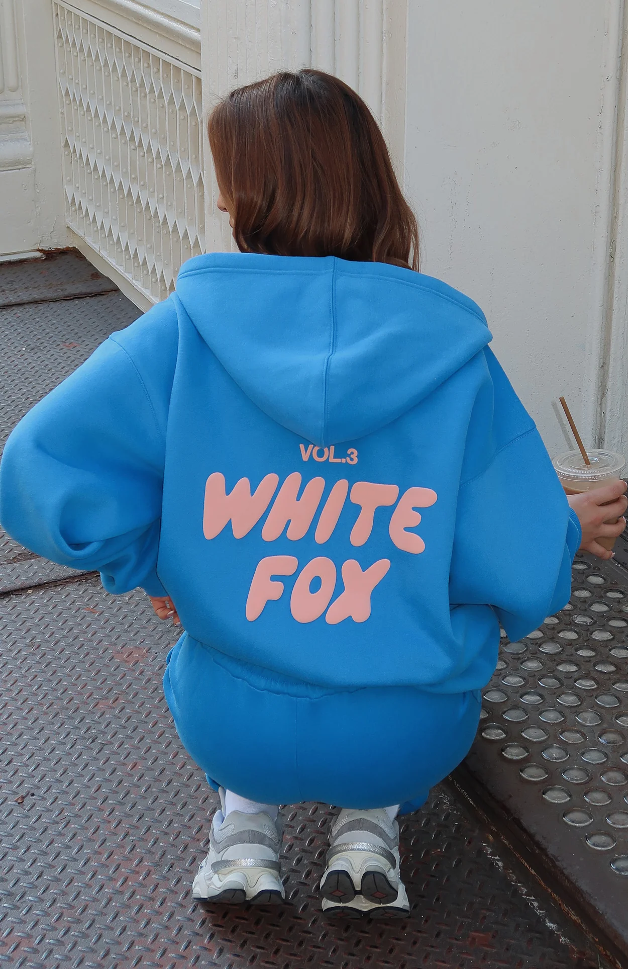 Offstage Zip Front Hoodie Azure - White Fox Boutique