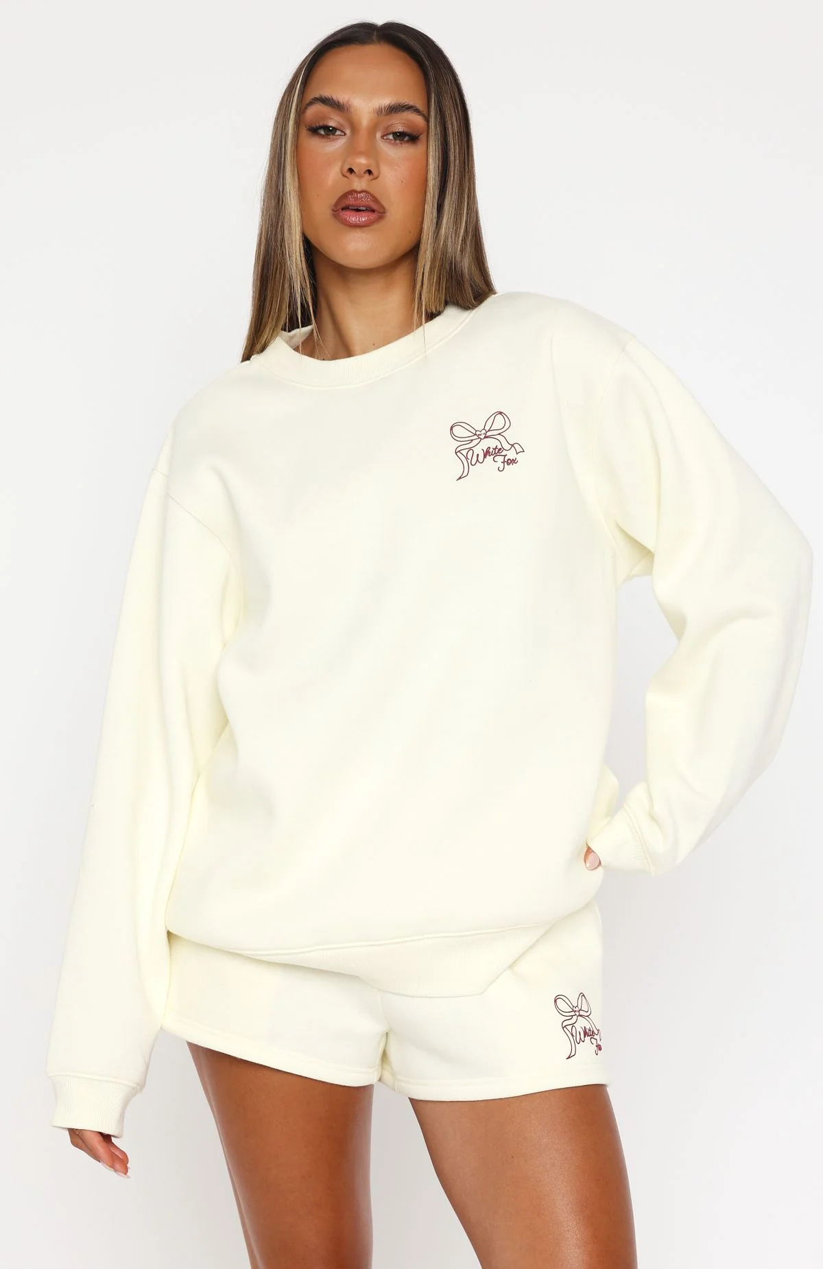 Love You Forever Oversized Sweater Cream - White Fox Boutique