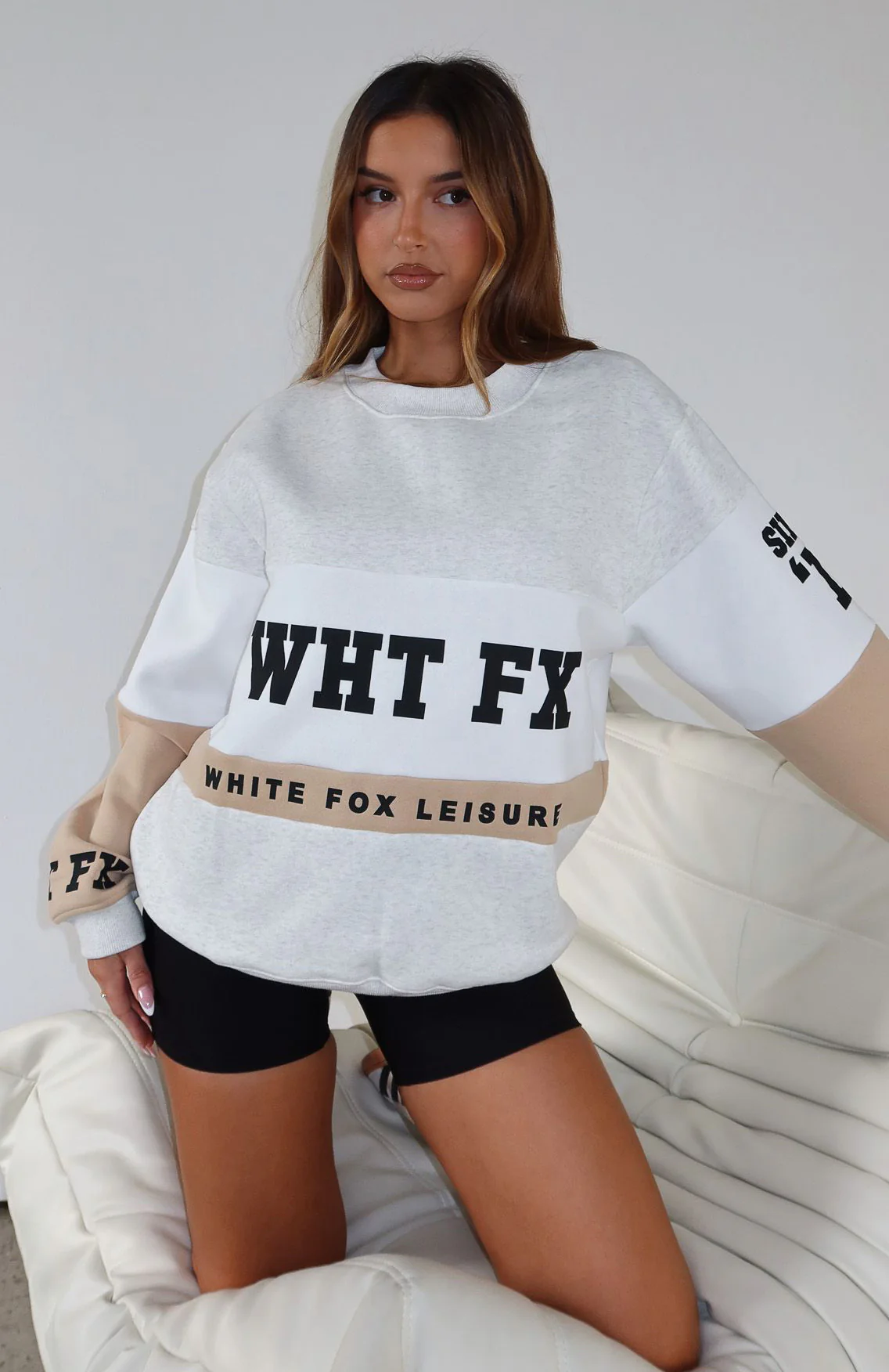 Latest And Greatest Oversized Sweater Neutral - White Fox Boutique