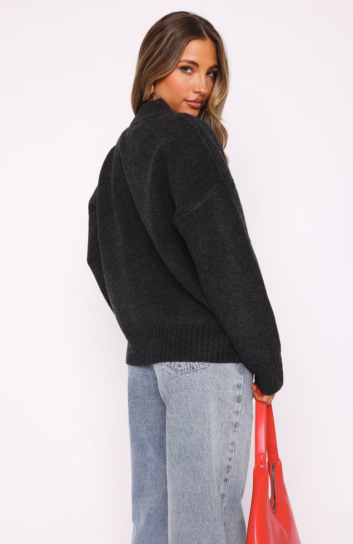 Unbreakable Bond Knit Jacket Charcoal - White Fox Boutique