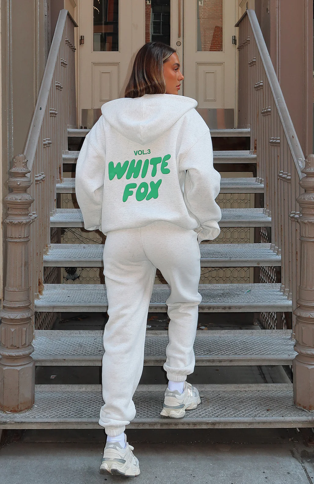 Offstage Zip Front Hoodie Glacier Grey - White Fox Boutique