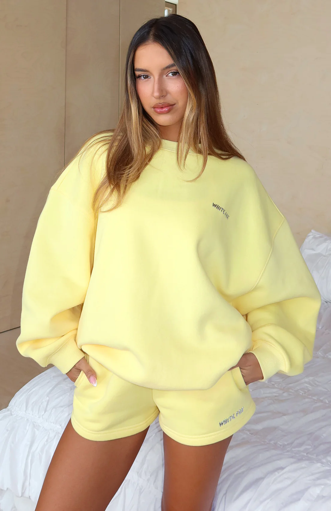 Test Drive Oversized Sweater Lemon - White Fox Boutique
