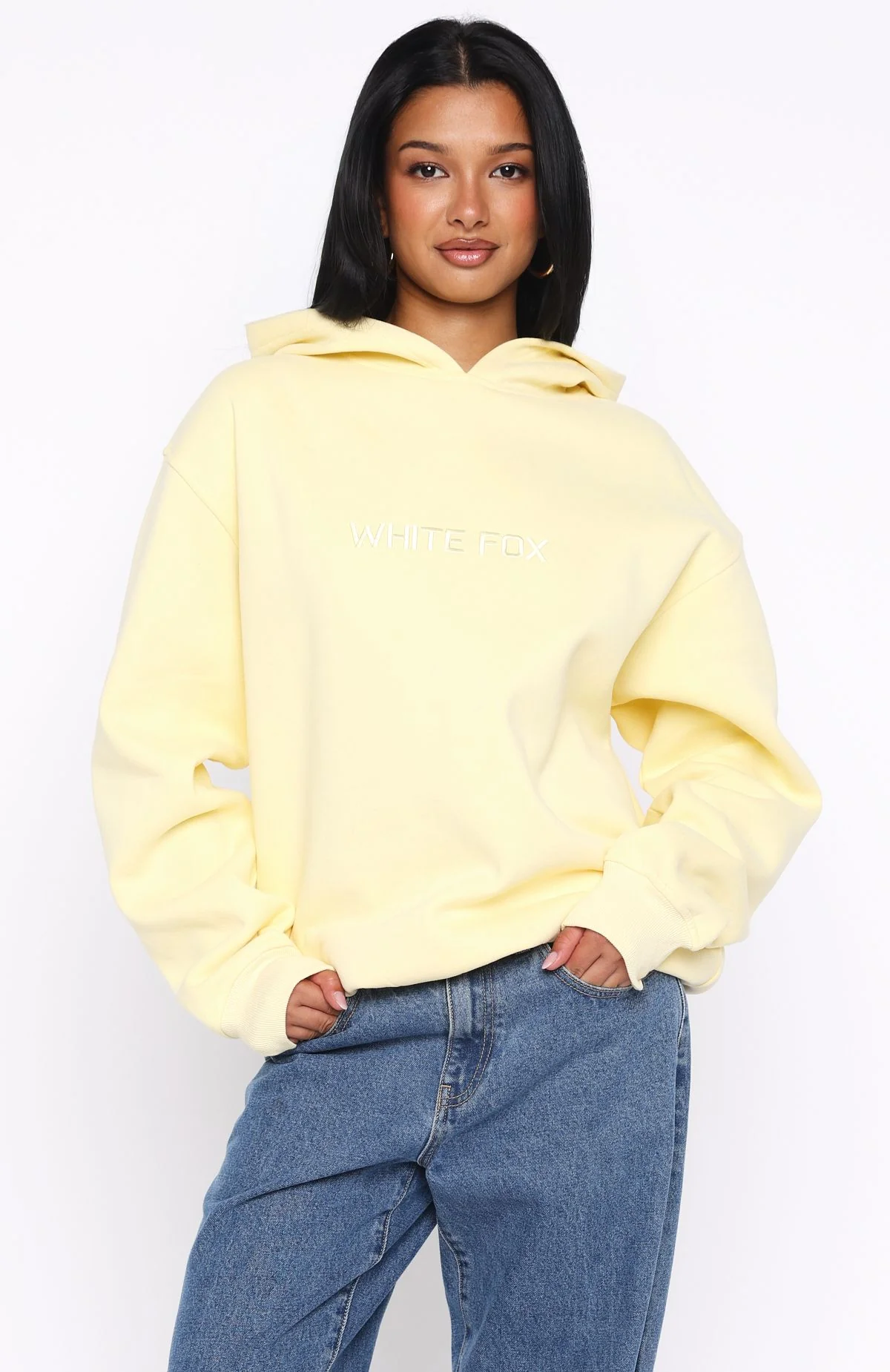 Stay Lifted Oversized Hoodie Lemon - White Fox Boutique